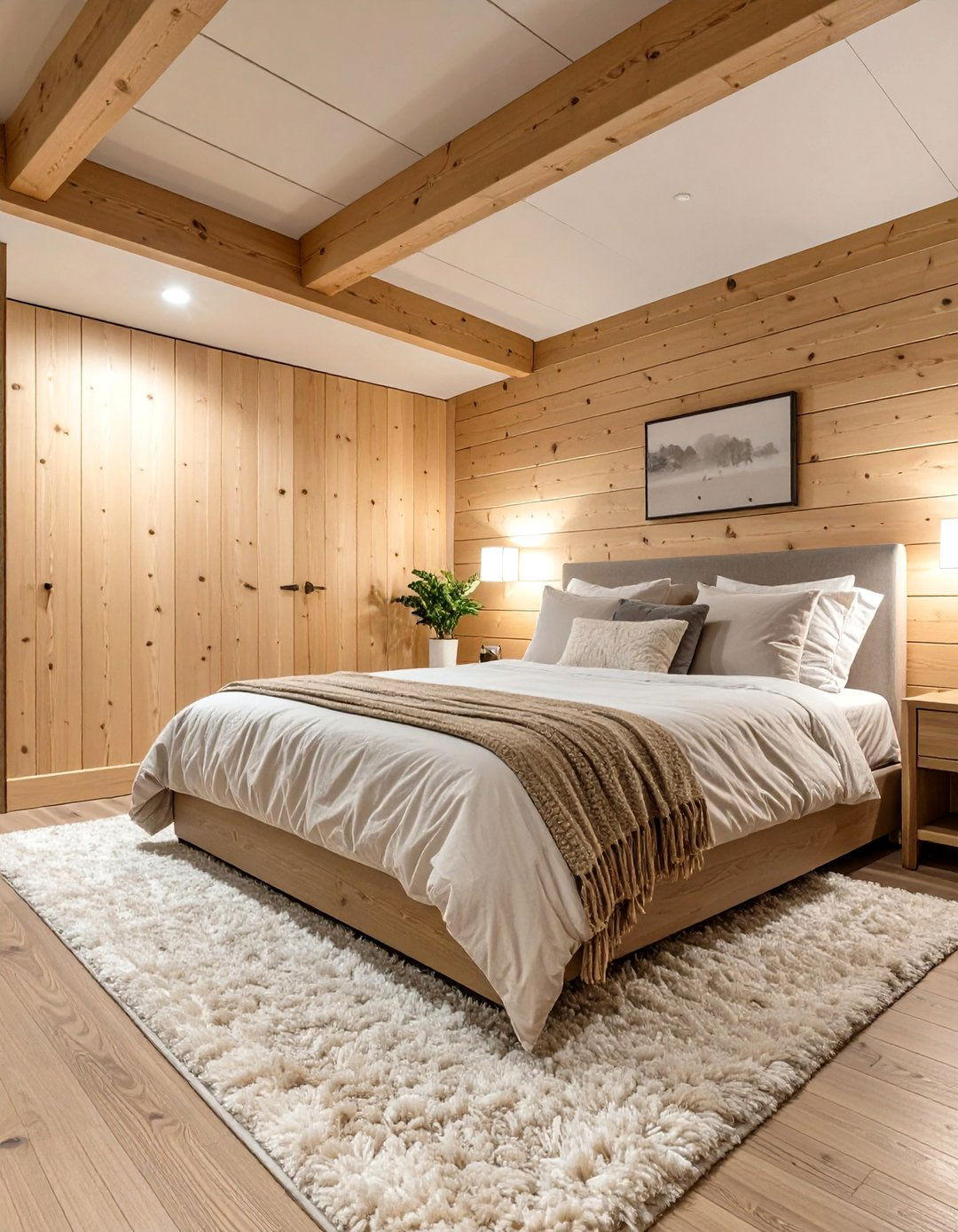 The Natural Wood Paneled Basement Bedroom - 30 basement bedroom ideas