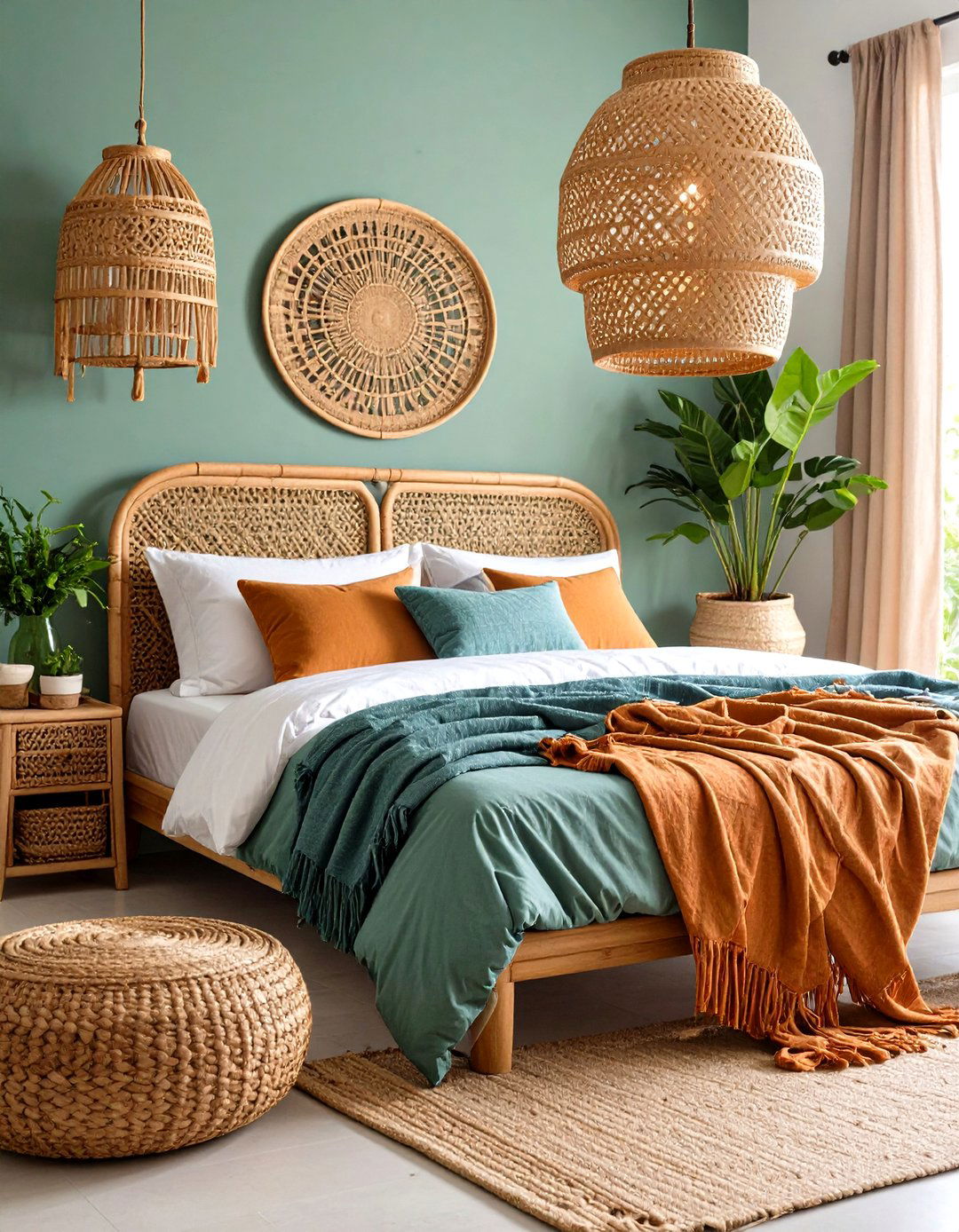 The Natural Woven Textures Bedroom - 30 diy bedroom ideas
