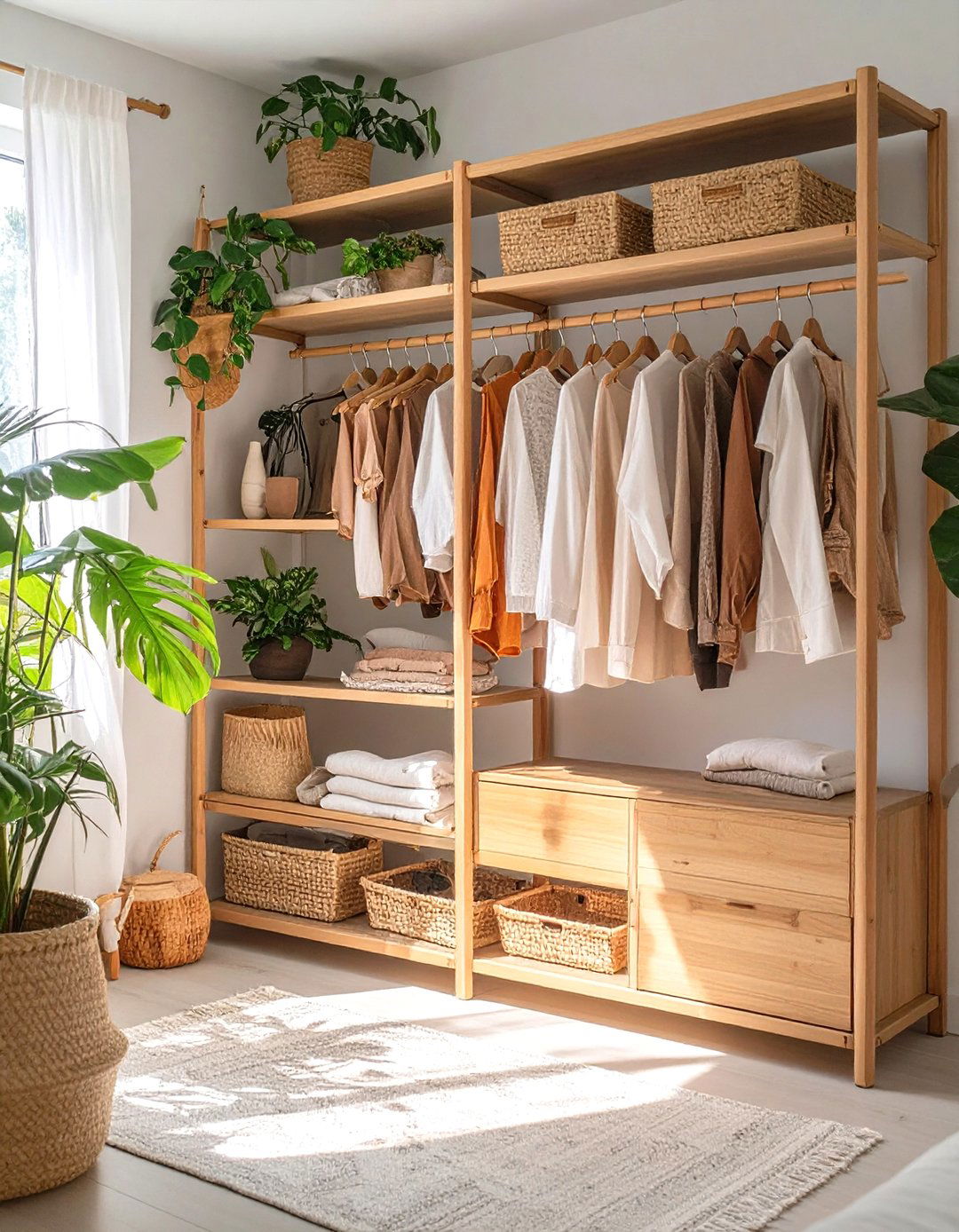 The Natural and Organic ELVARLI Bamboo Closet - 30 ikea closet organizer ideas