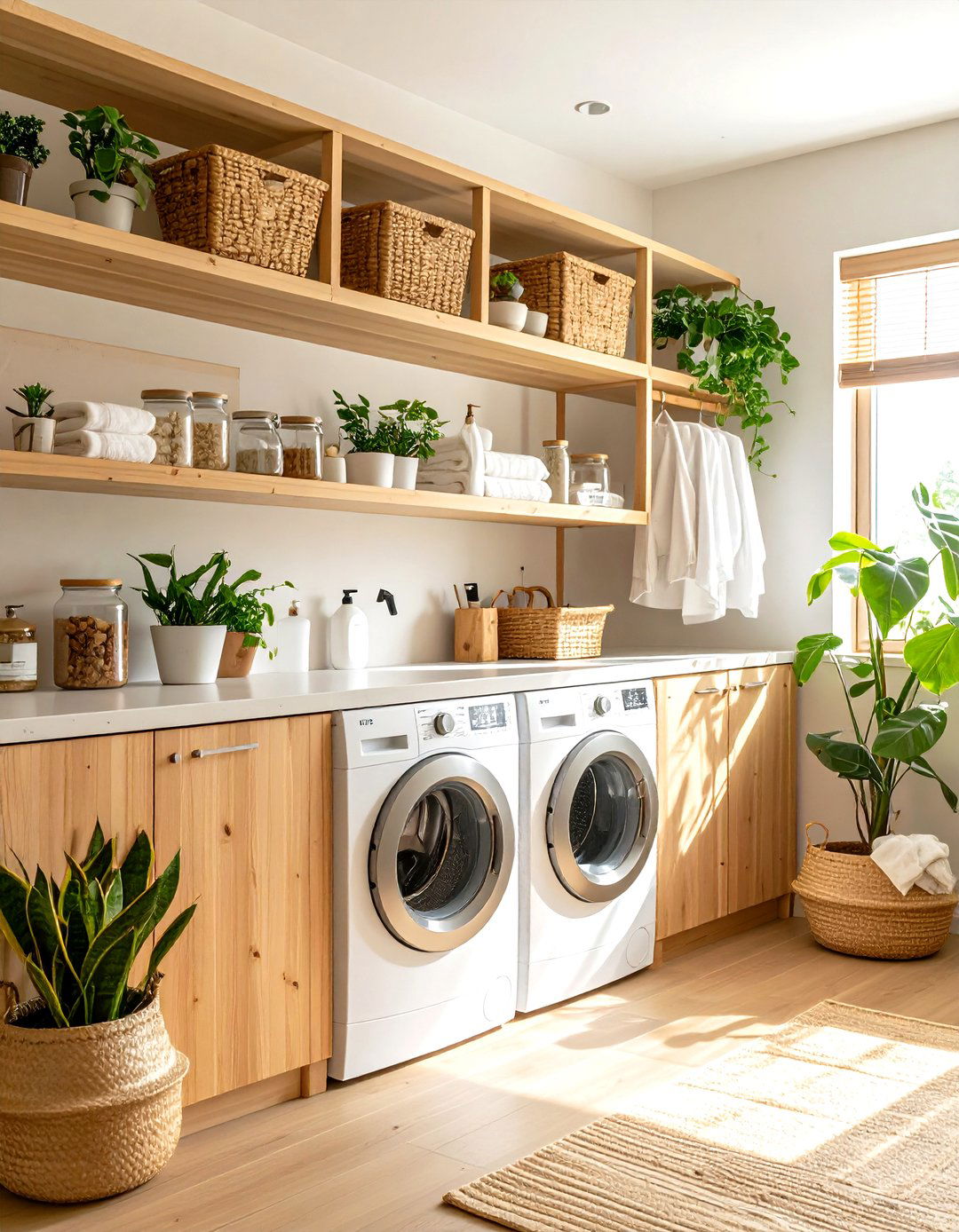 The Natural and Organic Laundry Space - 30 laundry room closet ideas