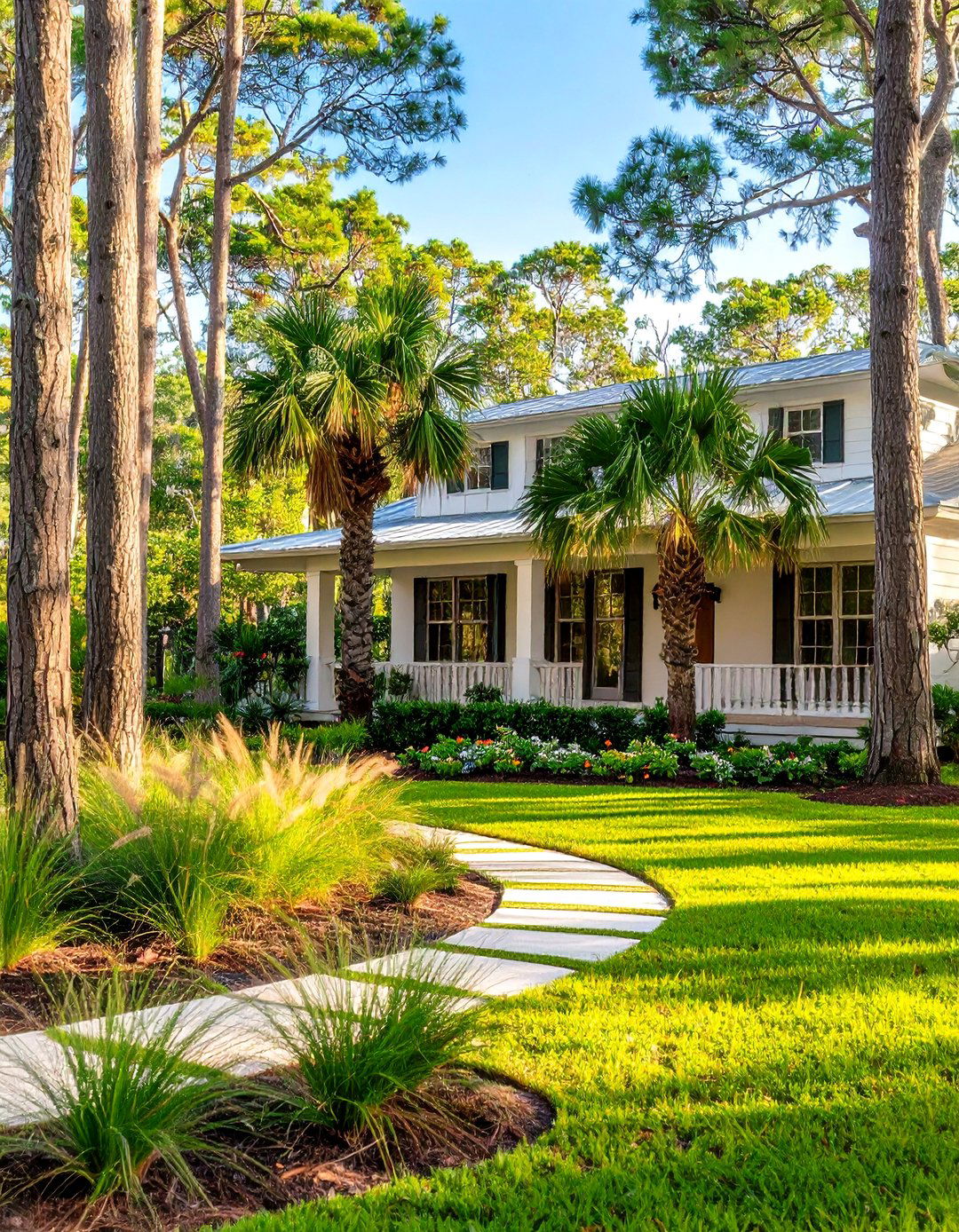 The Naturalistic Pine Flatwoods - 30 front yard landscaping ideas florida