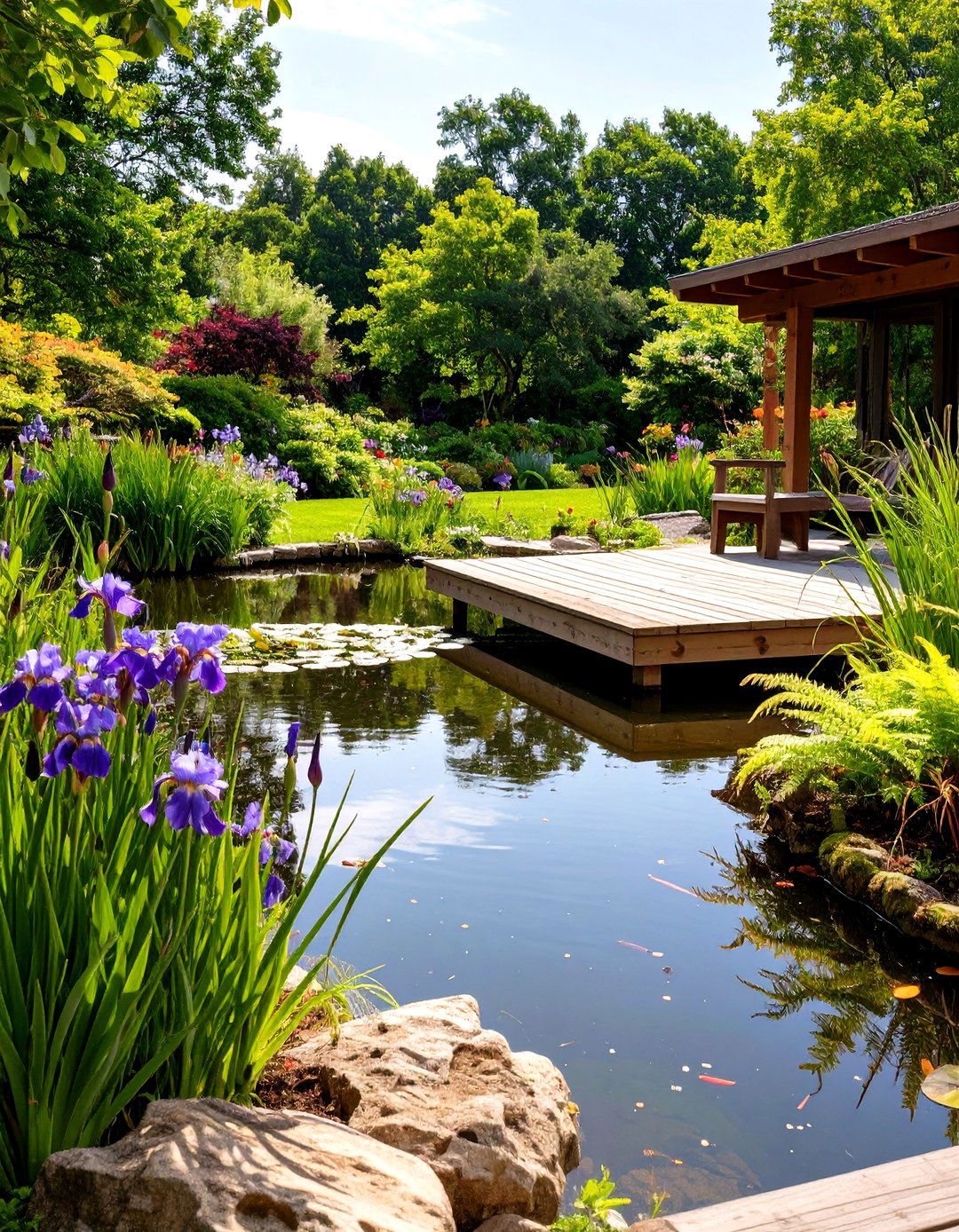 The Naturalistic Pondside Cottage Garden - 30 cottage garden ideas