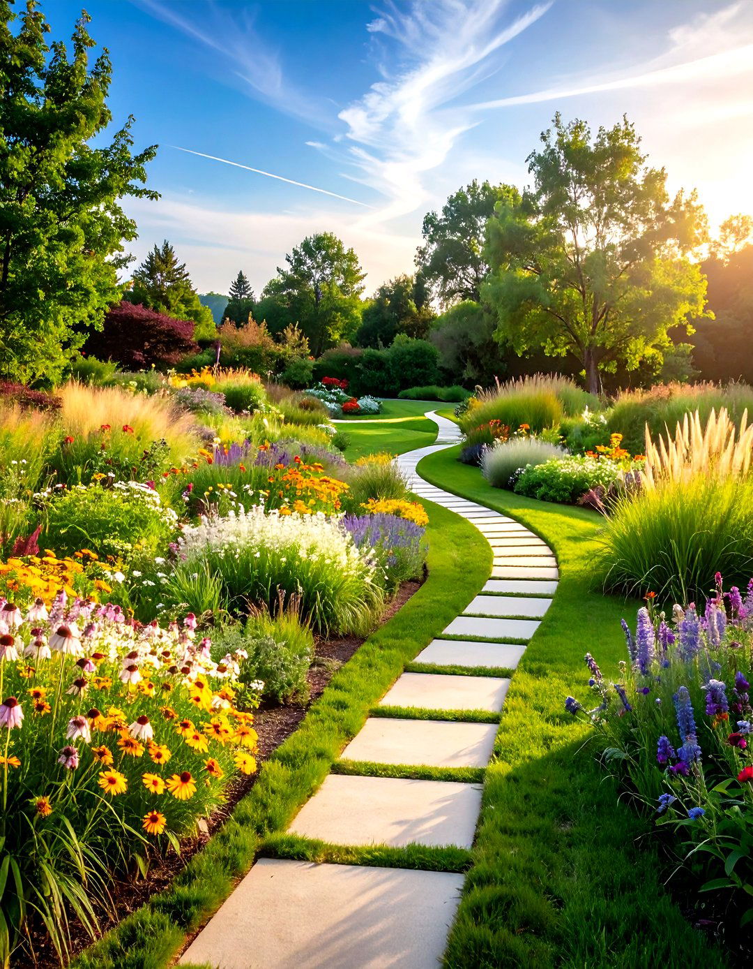 The Naturalistic Prairie Garden - 30 layout landscape design plans ideas