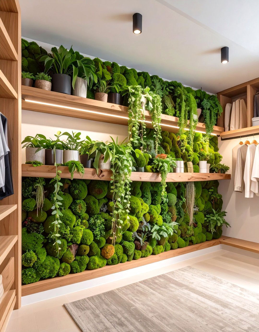 The Naturalists Closet with Live Plants - 30 closet remodel ideas