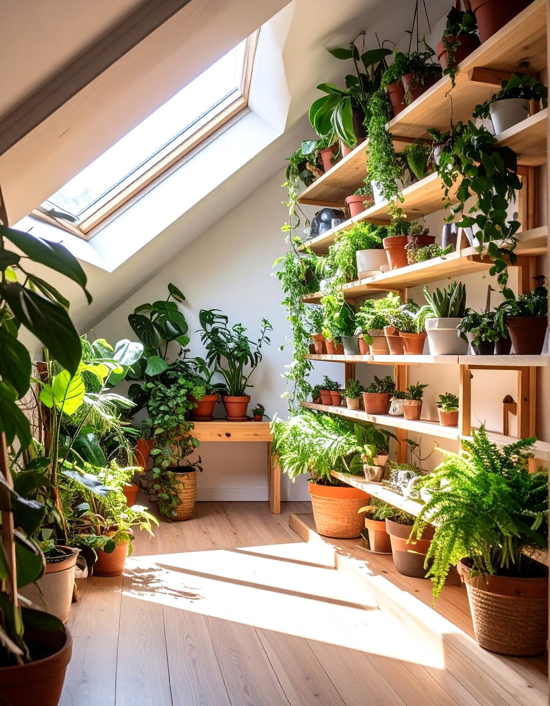 The Naturalists Closet with Live Plants - 30 attic closet ideas