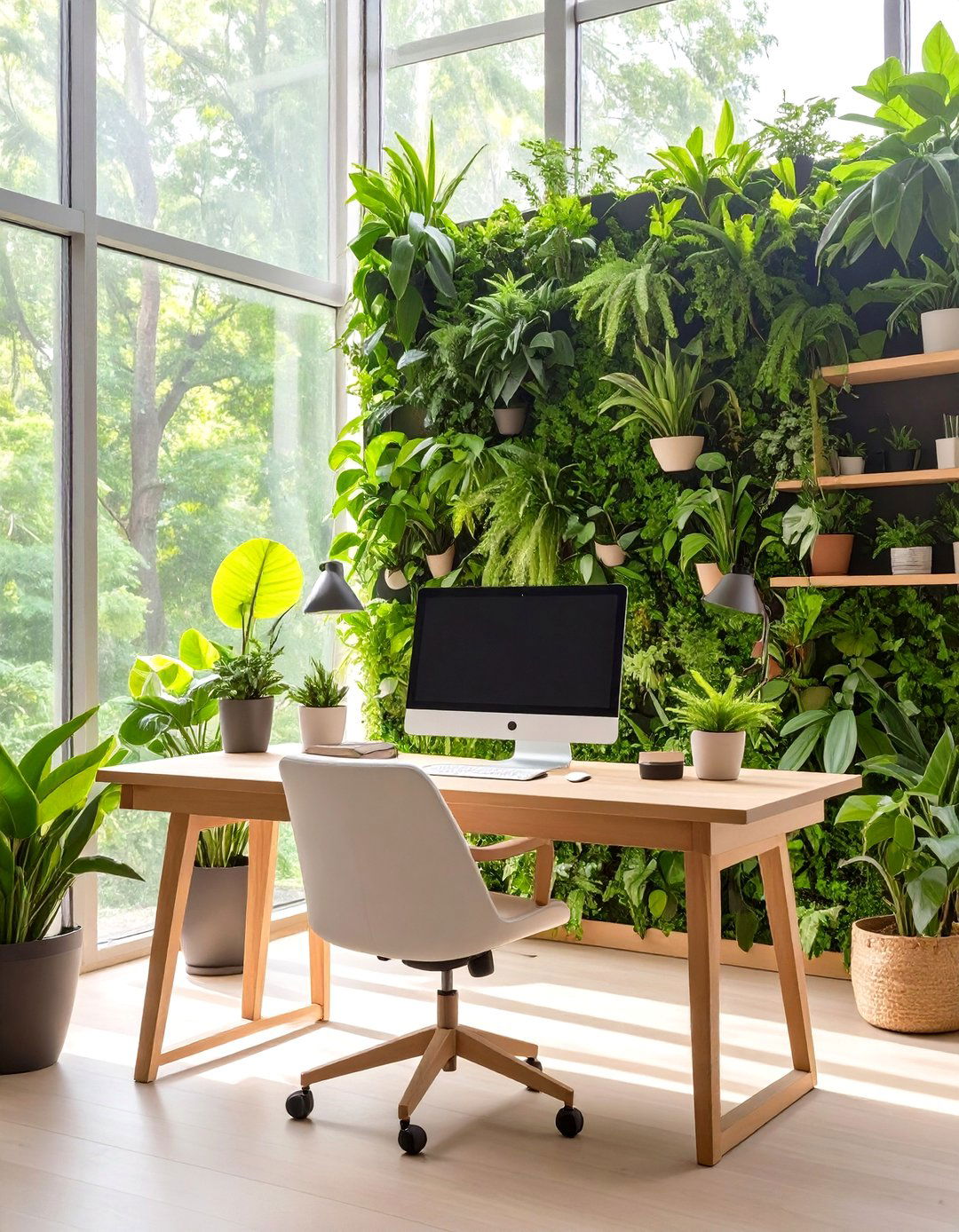 The Nature Inspired Biophilic Home Office - 30 home office inspo ideas