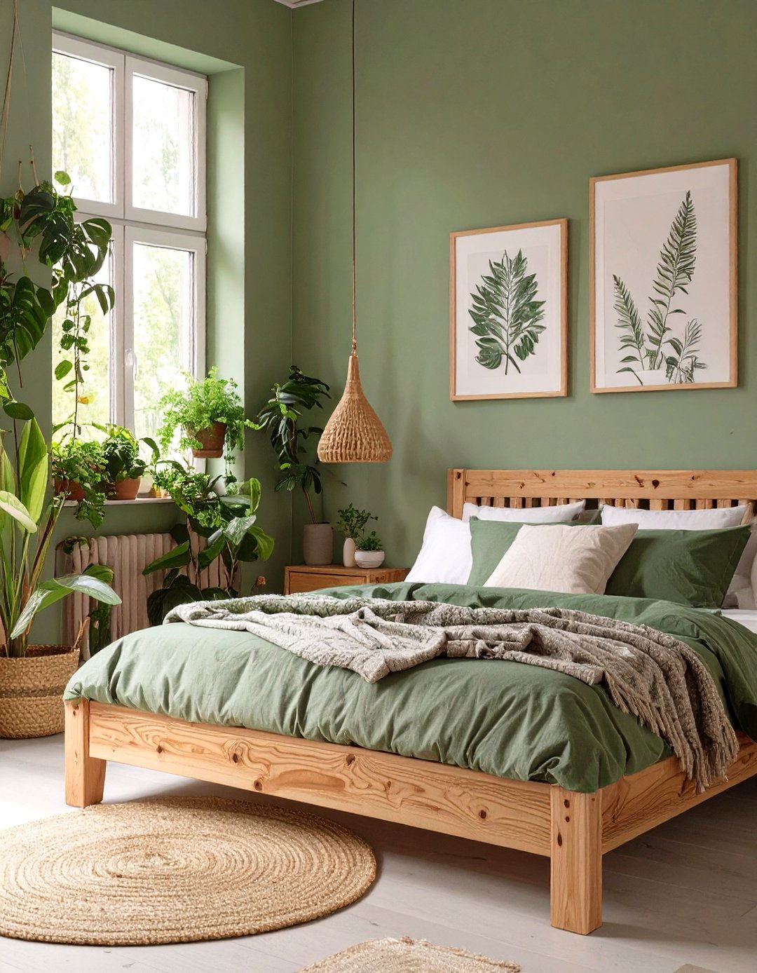 The Nature Inspired Green Bedroom - 30 masculine bedroom ideas