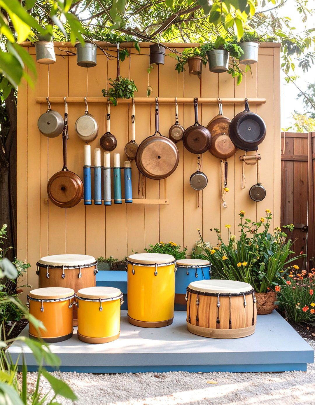 The Natures Music Station Playground - 30 backyard playground ideas
