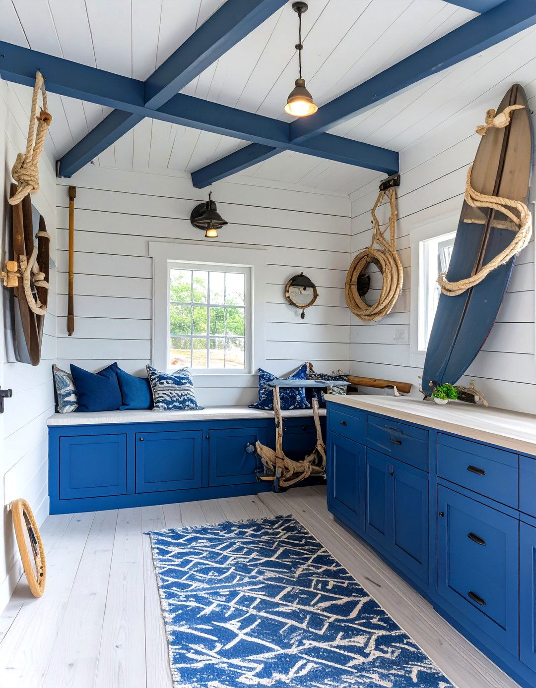 The Nautical Boathouse Escape - 30 garage hangout ideas