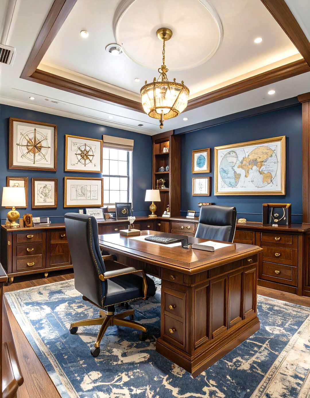 The Nautical Navigation Room - 30 office decoration ideas for work
