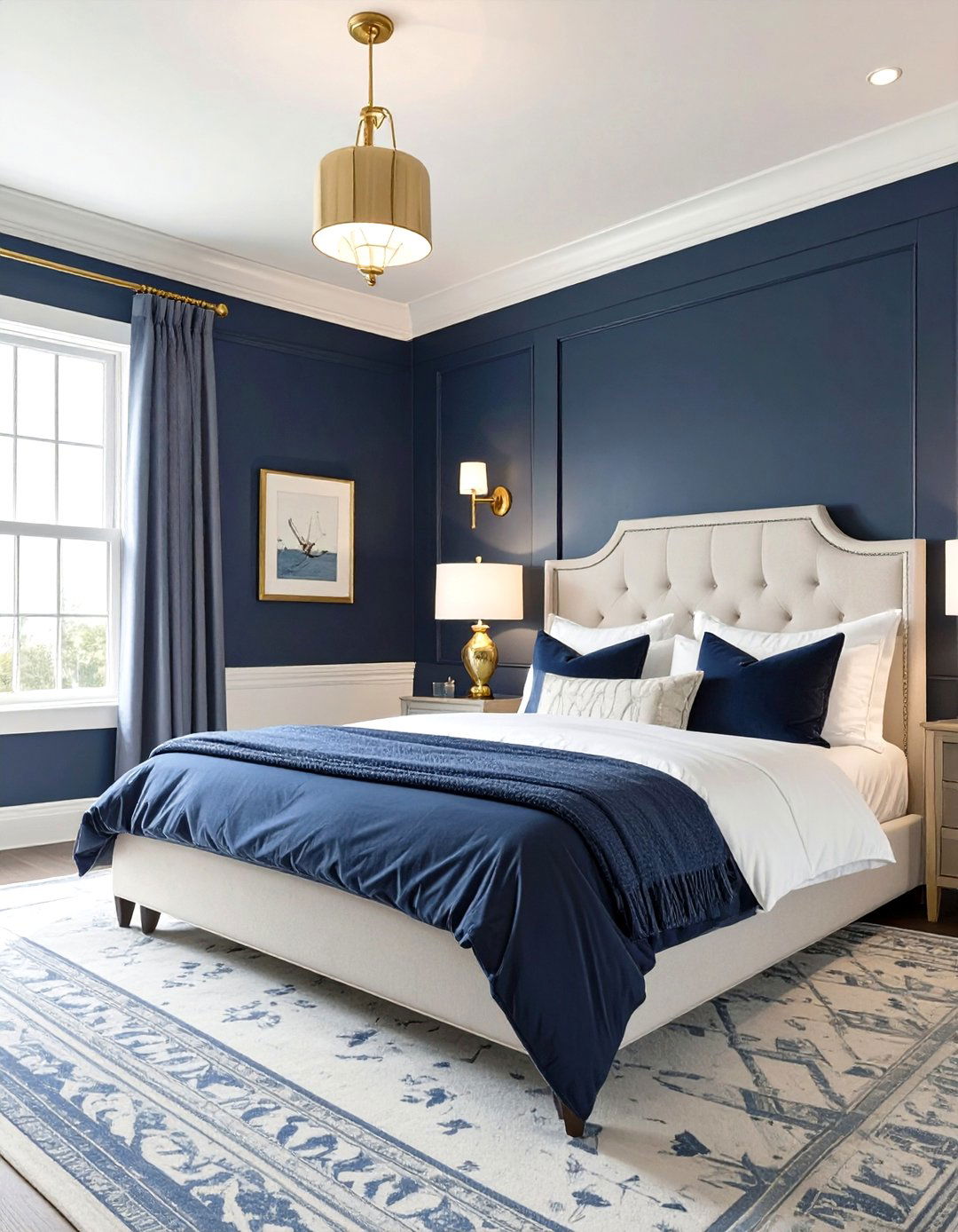 The Nautical Navy Bedroom - 30 male bedroom ideas