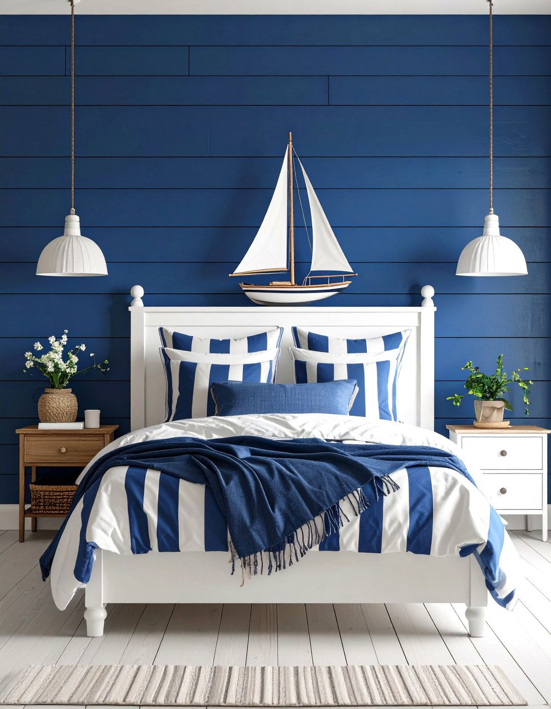 The Nautical Navy and White Bedroom - 30 18 year old boy bedroom ideas