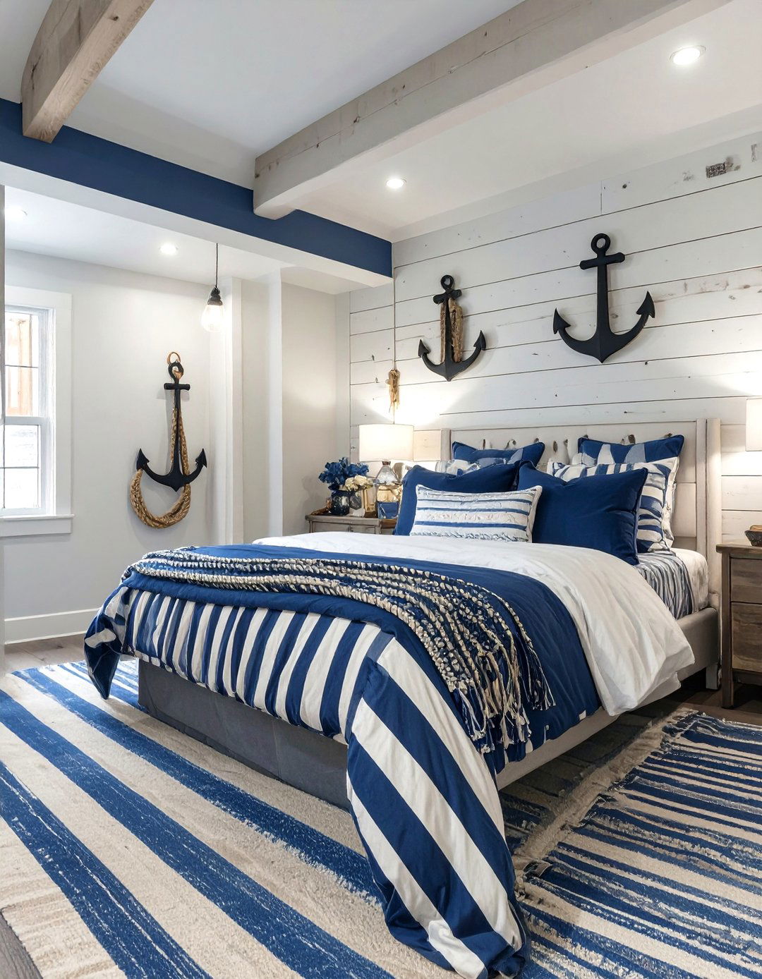 The Nautical Themed Basement Bedroom - 30 basement bedroom ideas