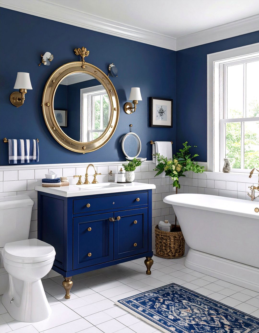 The Nautical Themed Bathroom - 30 1930s interior design ideas