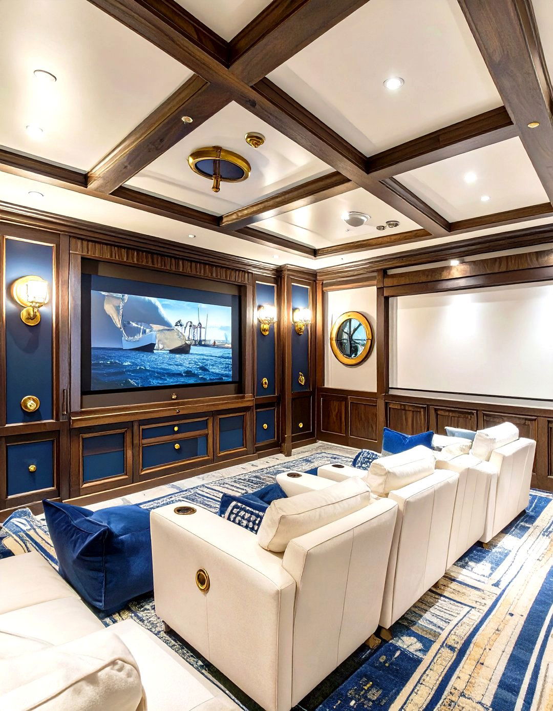 The Nautical Themed Captains Quarters - 30 home theater room ideas