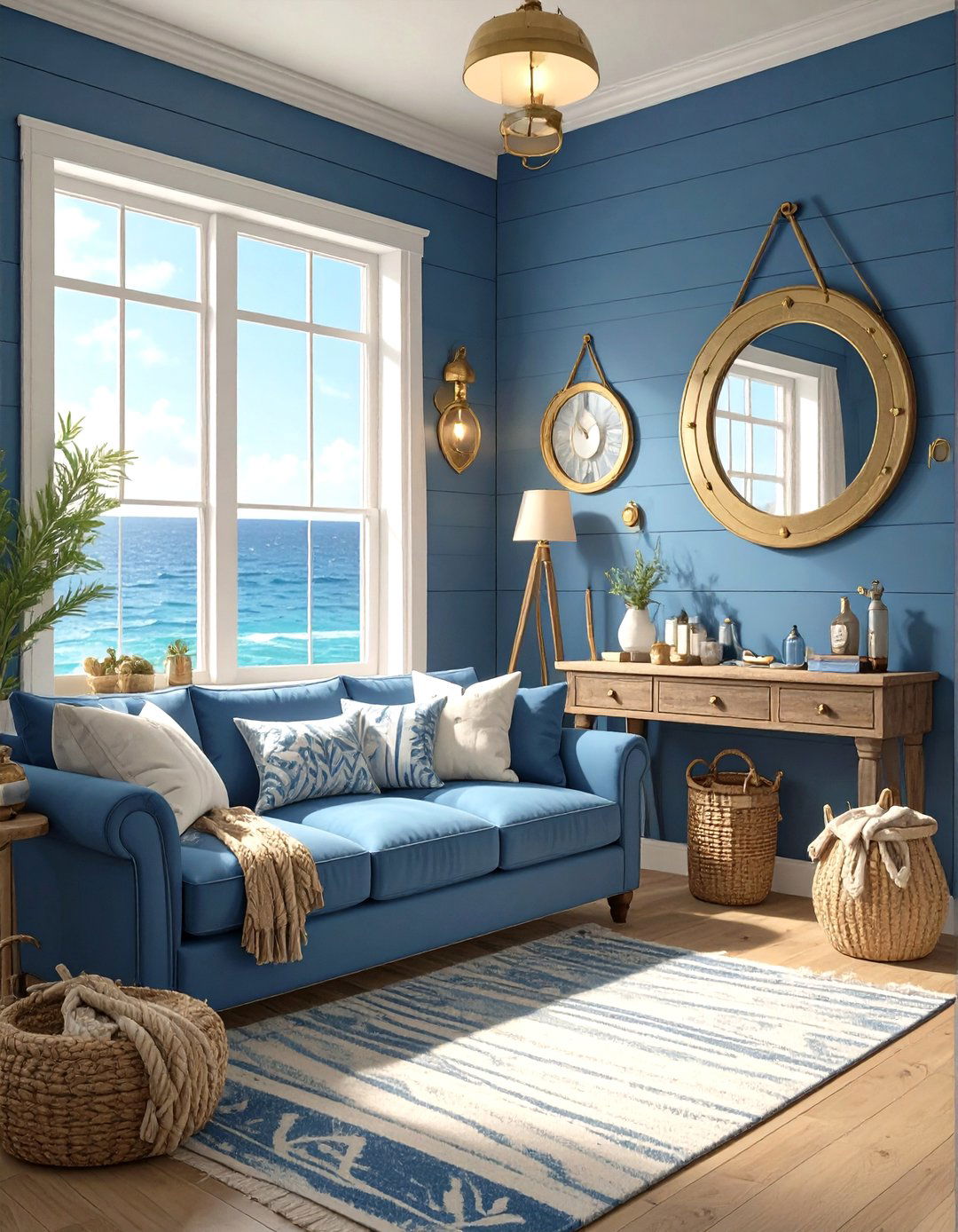 The Nautical Themed Nook - 30 man cave room ideas