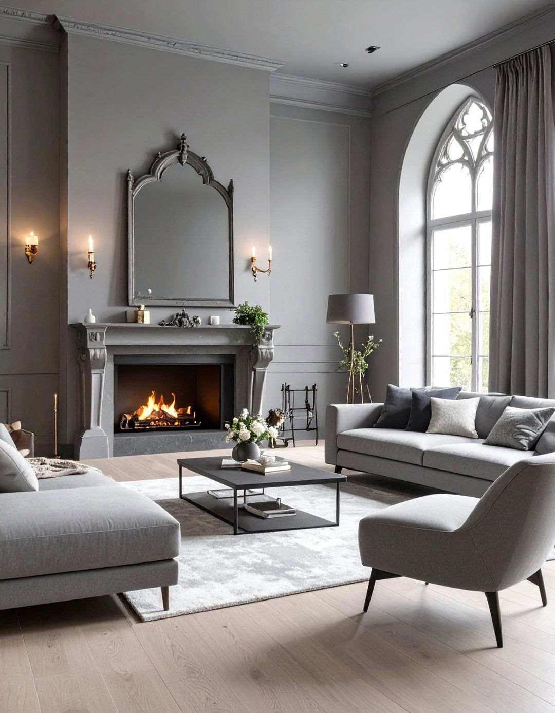 The Neo Gothic Living Room - 30 gothic interior design ideas