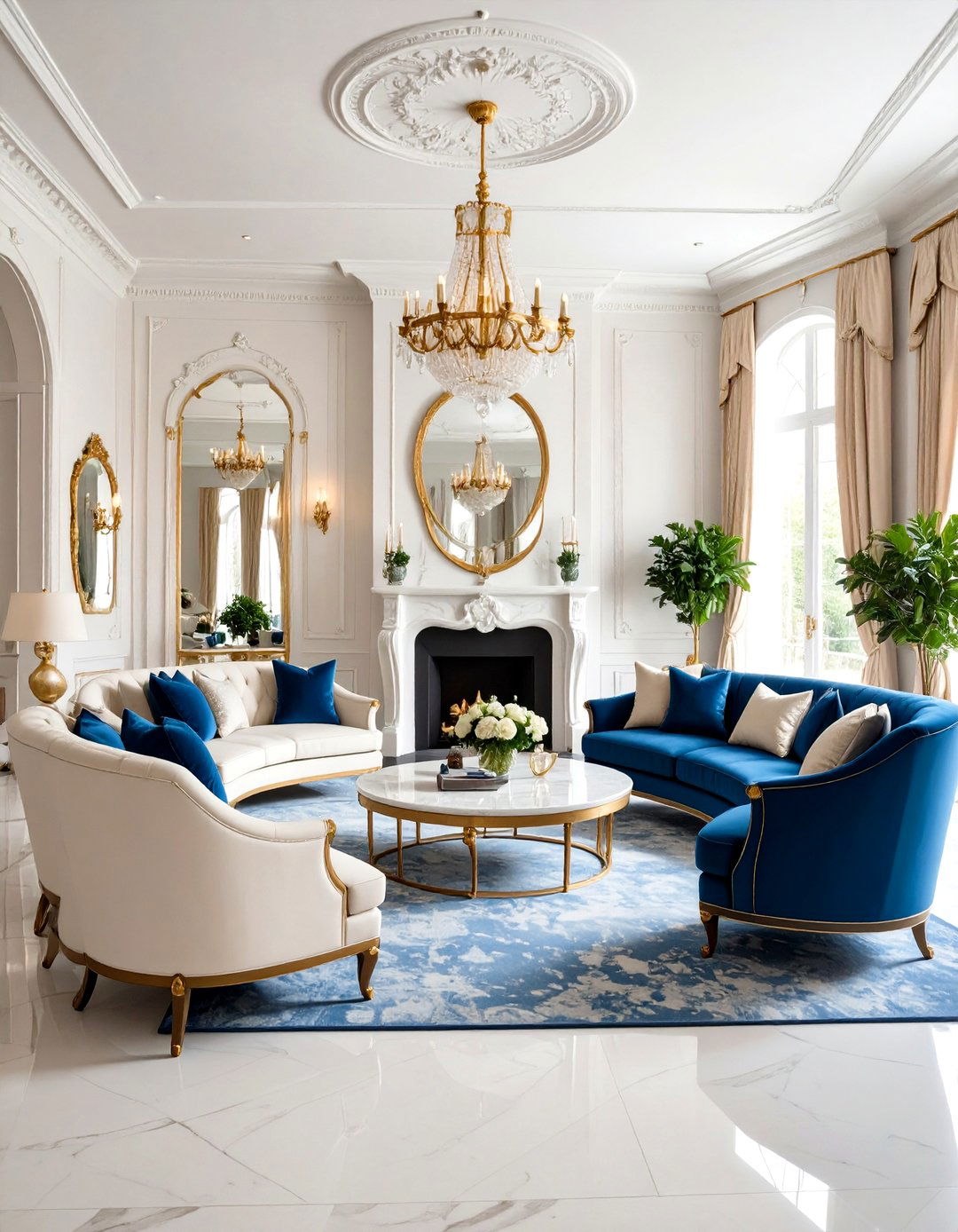 The Neoclassical Formal Living Room - 30 formal living room ideas