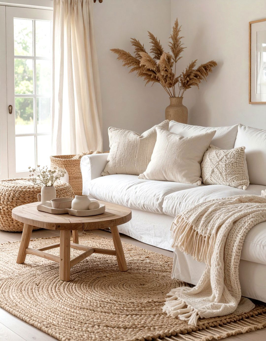 The Neutral Palette Cottage Sanctuary - 30 cottage living room ideas
