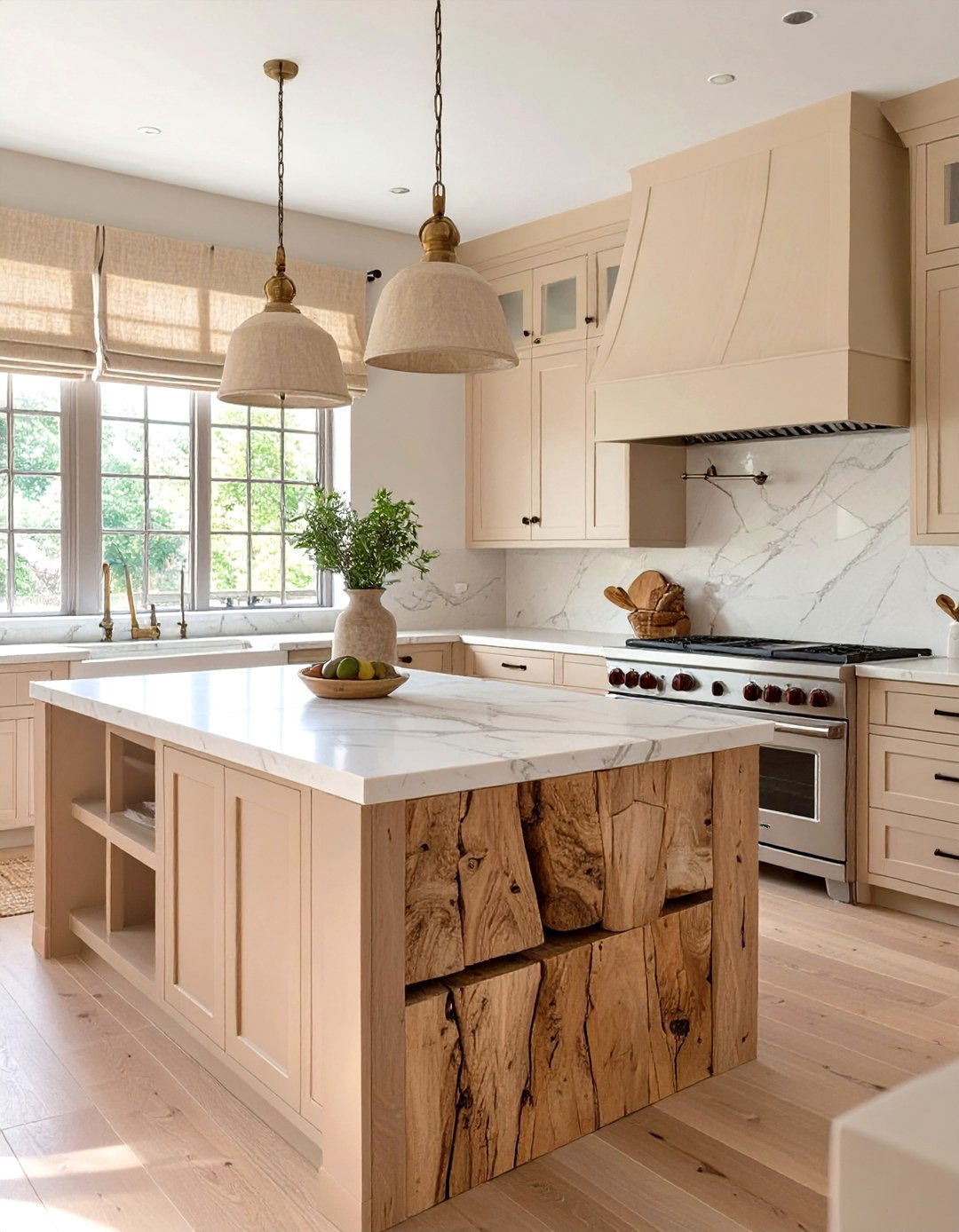 The Neutral Palette with Textural Layers Kitchen - 30 french country kitchen ideas