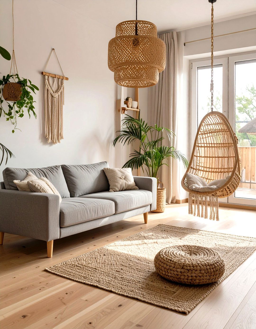 The Neutral Scandinavian Boho Living Room - 30 modern boho living room ideas