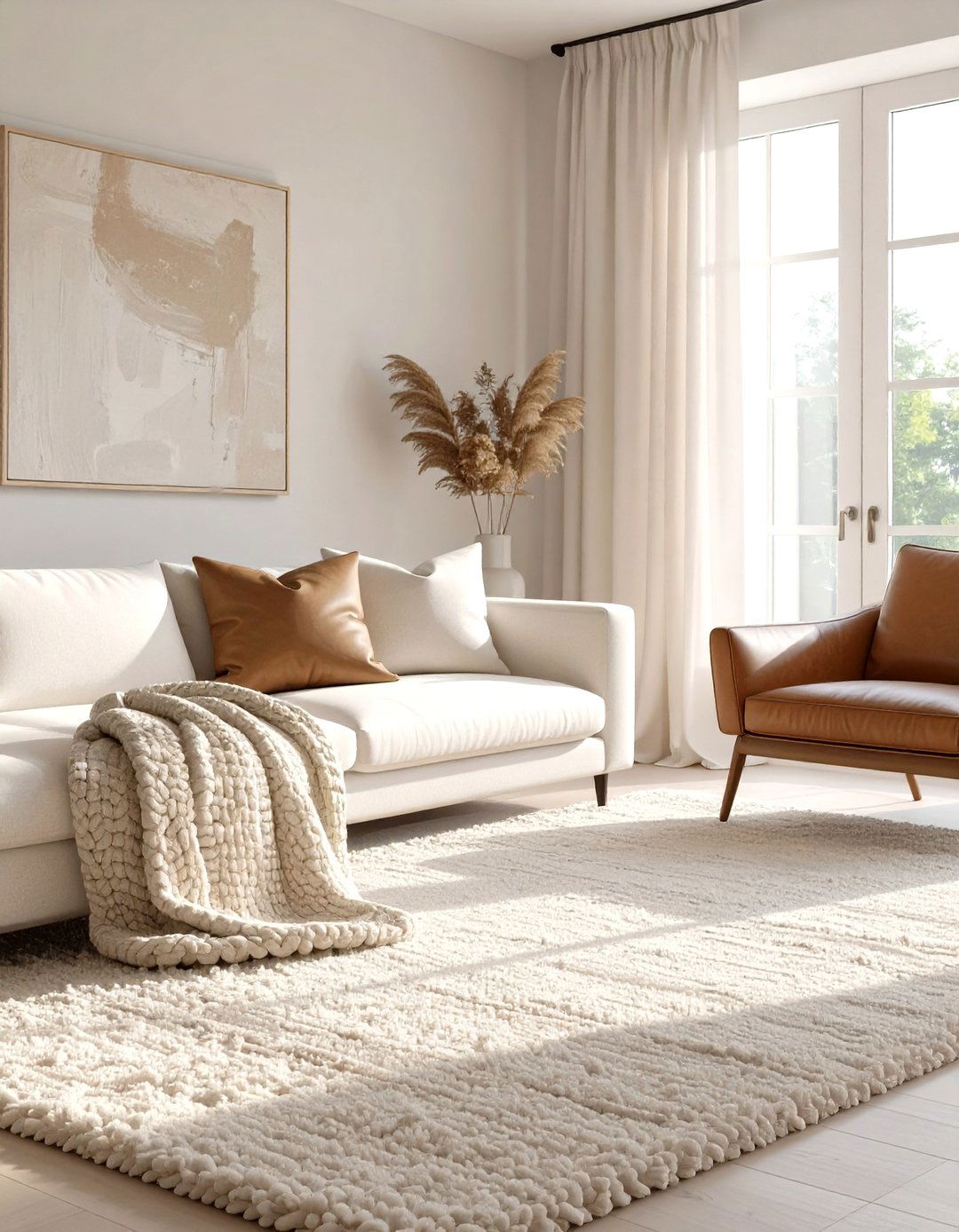 The Neutral Texture Paradise - 30 how to design a luxury living room ideas