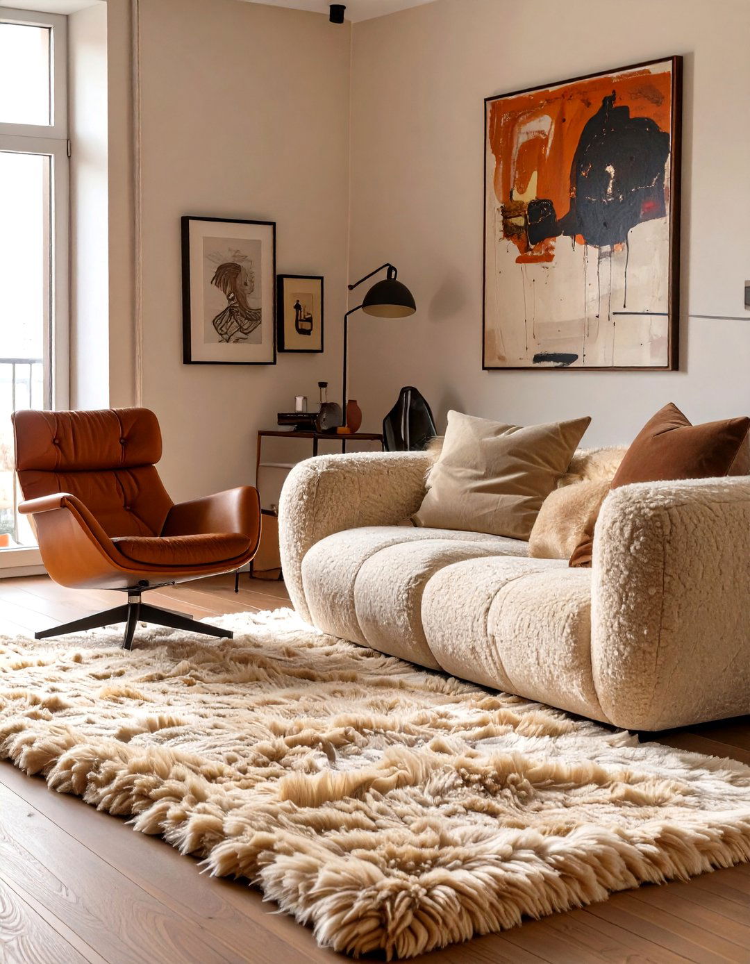 The Neutral Textured Living Room - 30 apartment therapy living room ideas