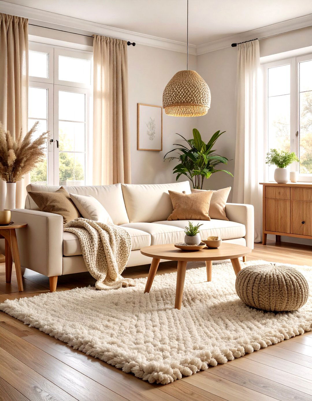 The Neutral Tonal Texture Living Room - 30 living room setup ideas
