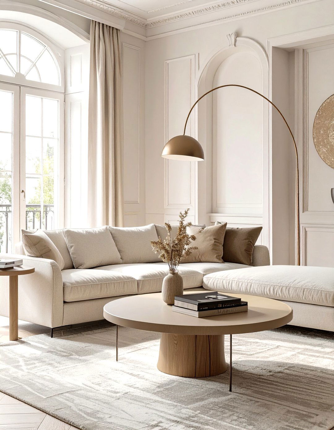 The Neutral Toned Living Room Sanctuary - 30 modern traditional interior design ideas