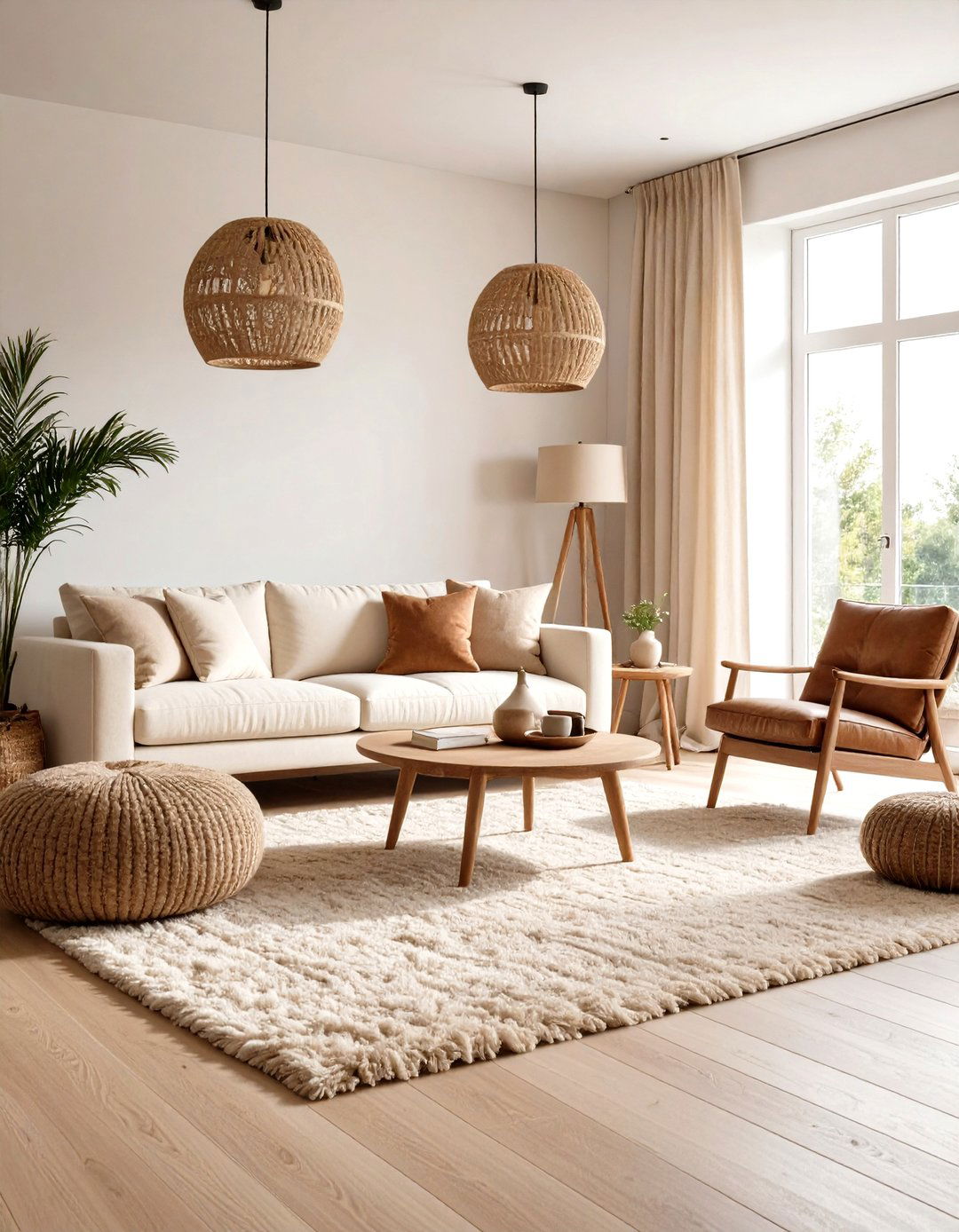 The Neutral and Textural Family Room - 30 family room design ideas