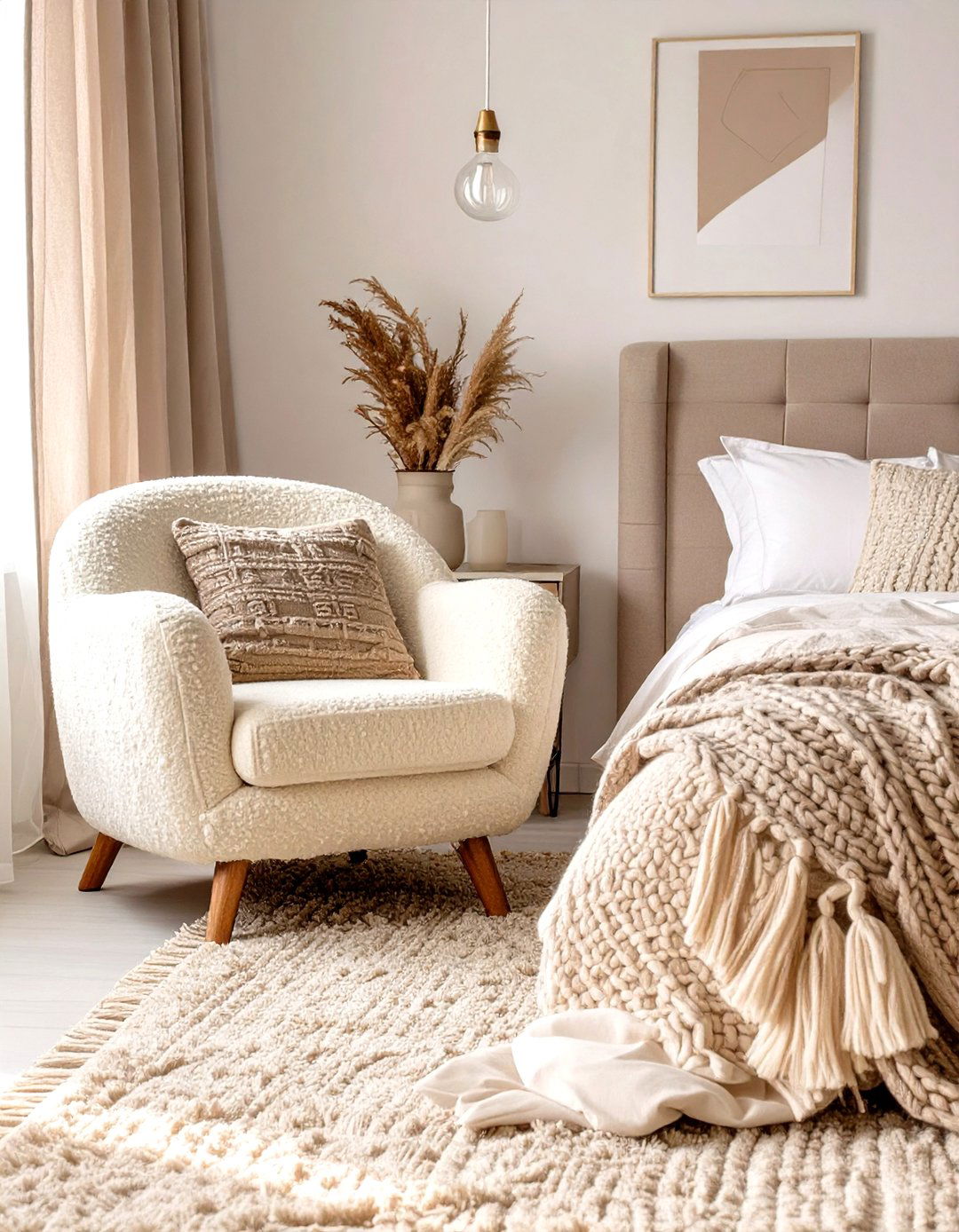 The Neutral and Textural Guest Bedroom - 30 modern guest bedroom ideas
