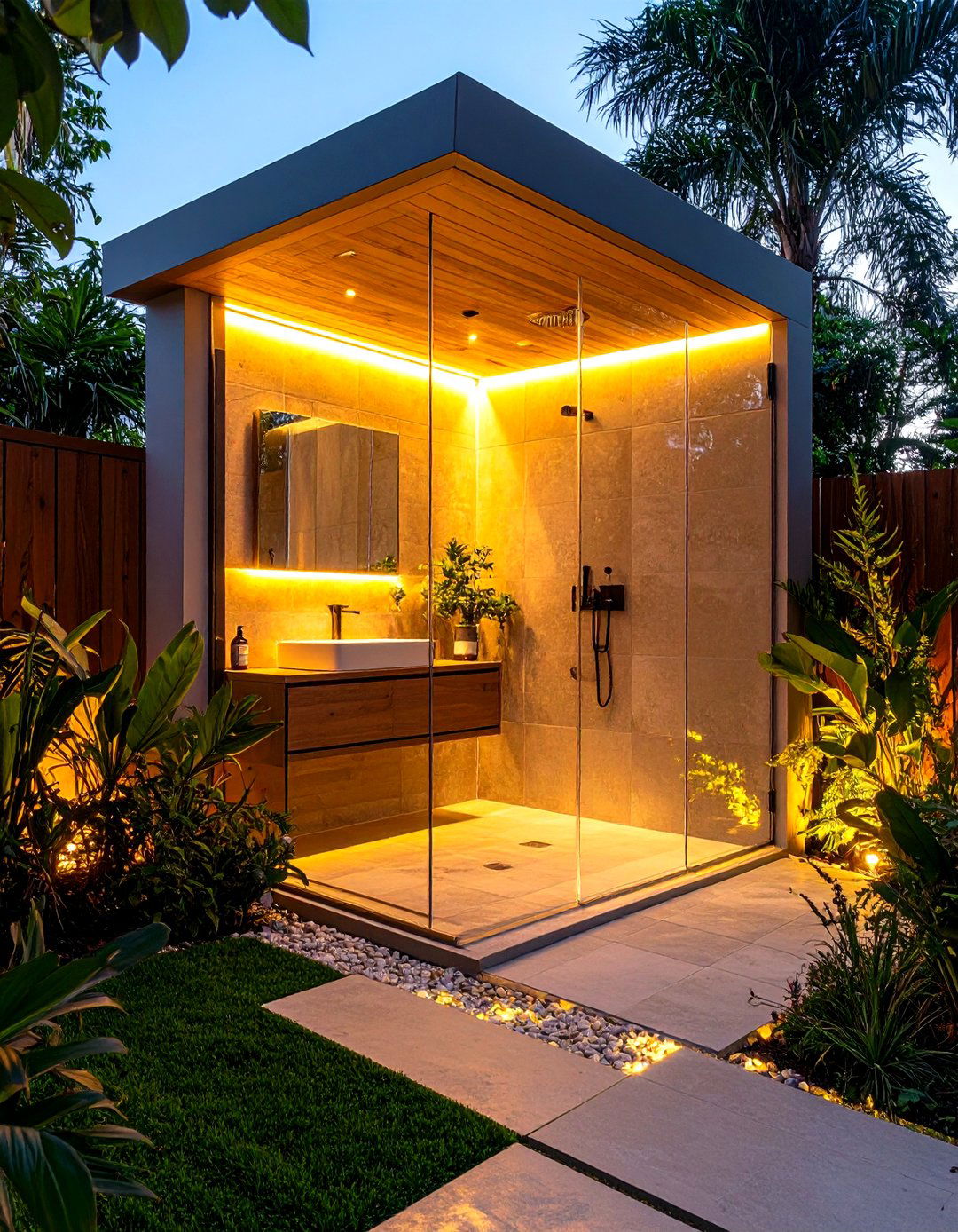 The Niche Lighting Design - 30 limited space tiny shower room designs