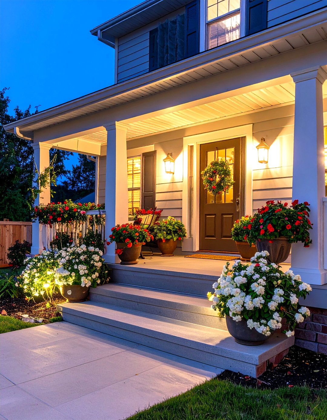 The Night Blooming Garden Front Porch - 30  front porch ideas