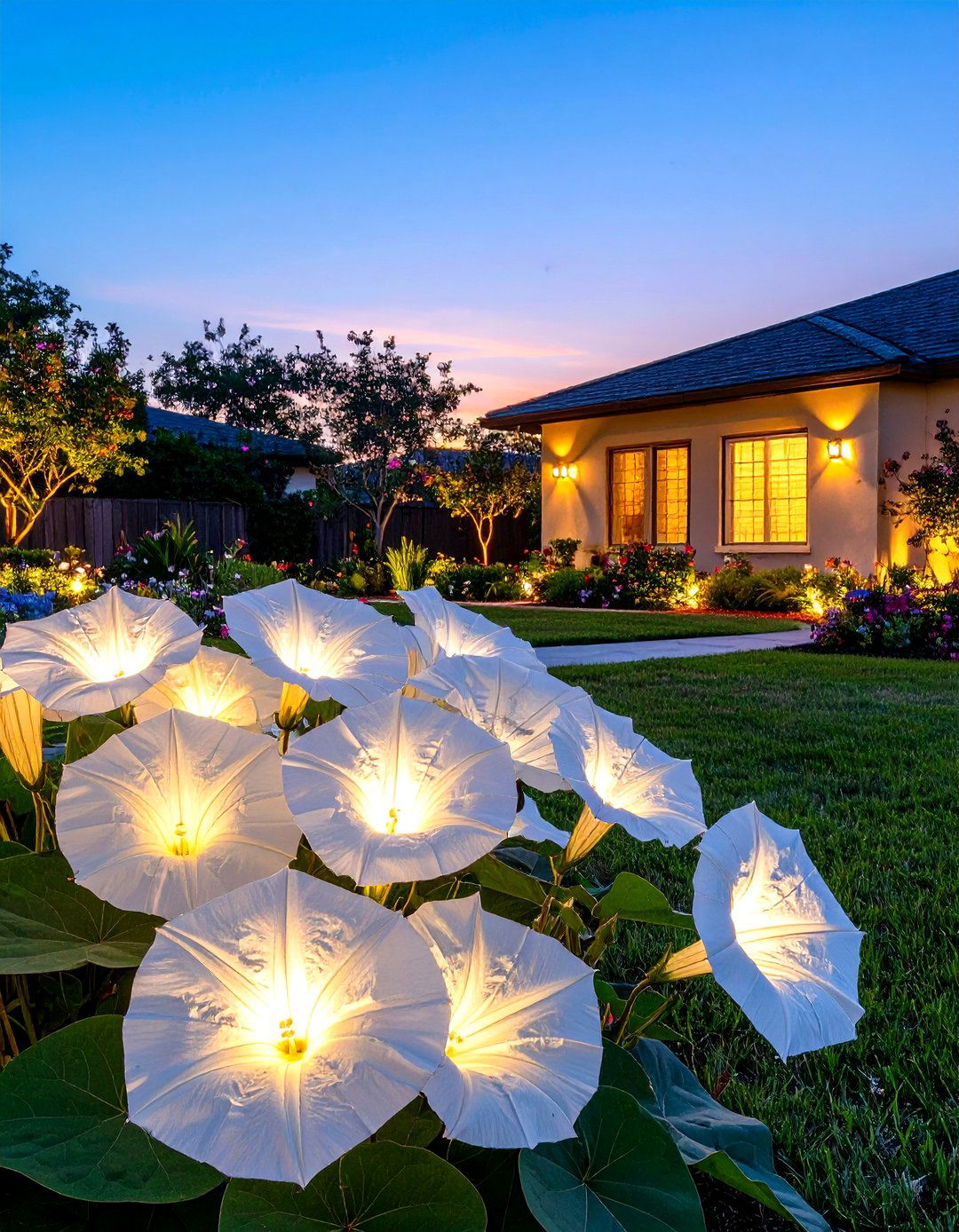 The Night Blooming Garden - 30 curb appeal florida front yard landscaping ideas