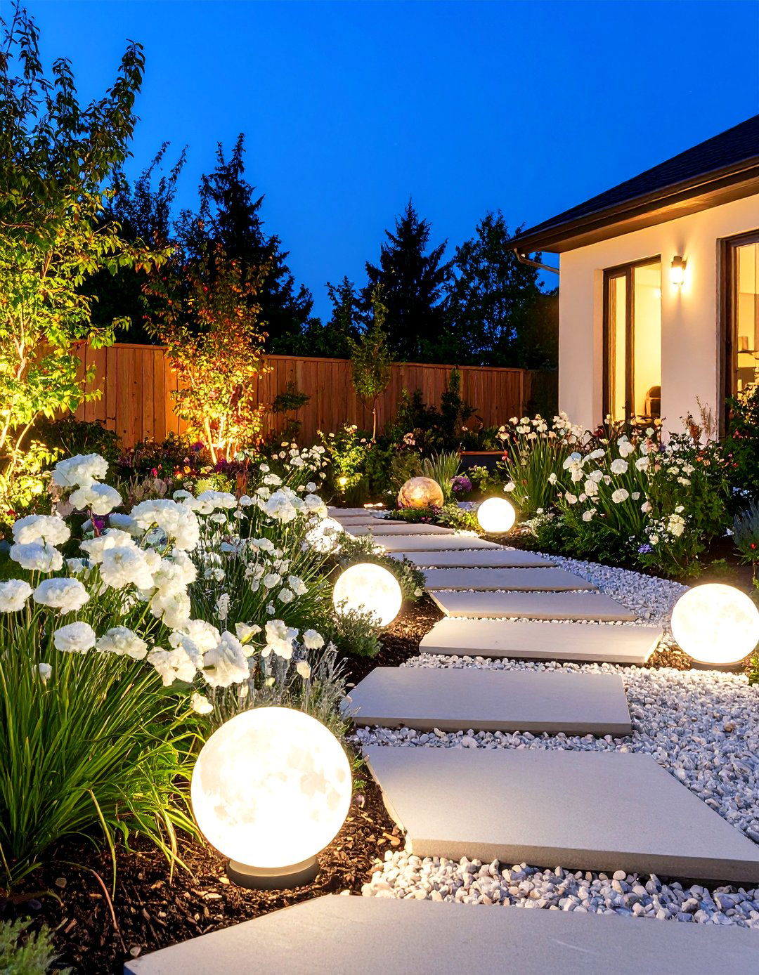 The Night Blooming Moon Garden - 30 garden decor ideas