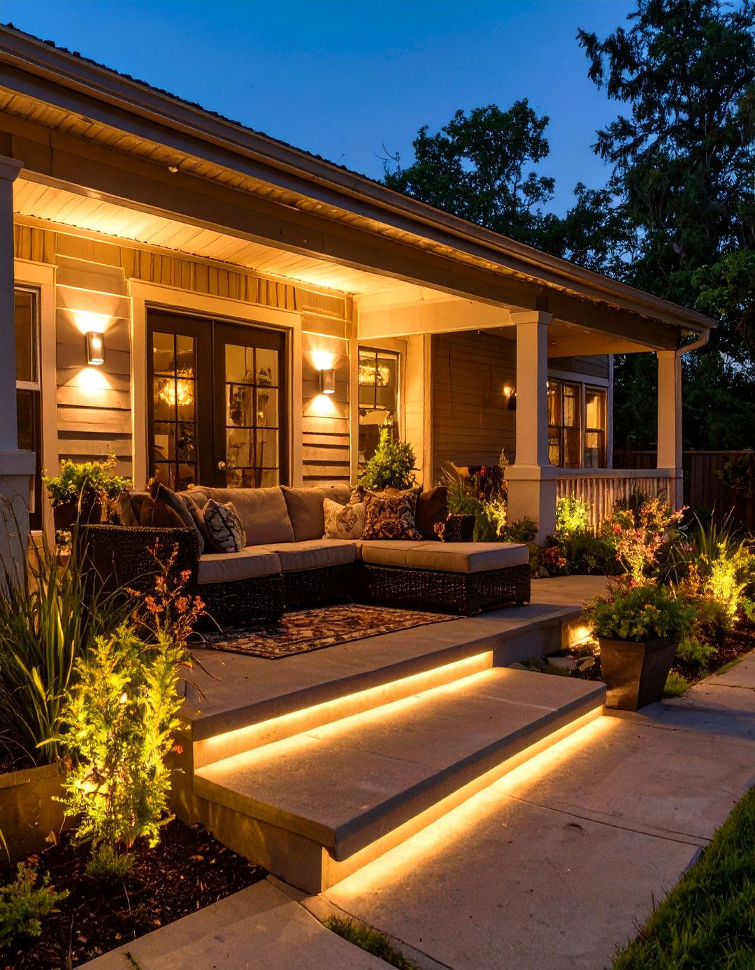 The Night Ready Entertainment Porch - 30 mobile home front porch ideas