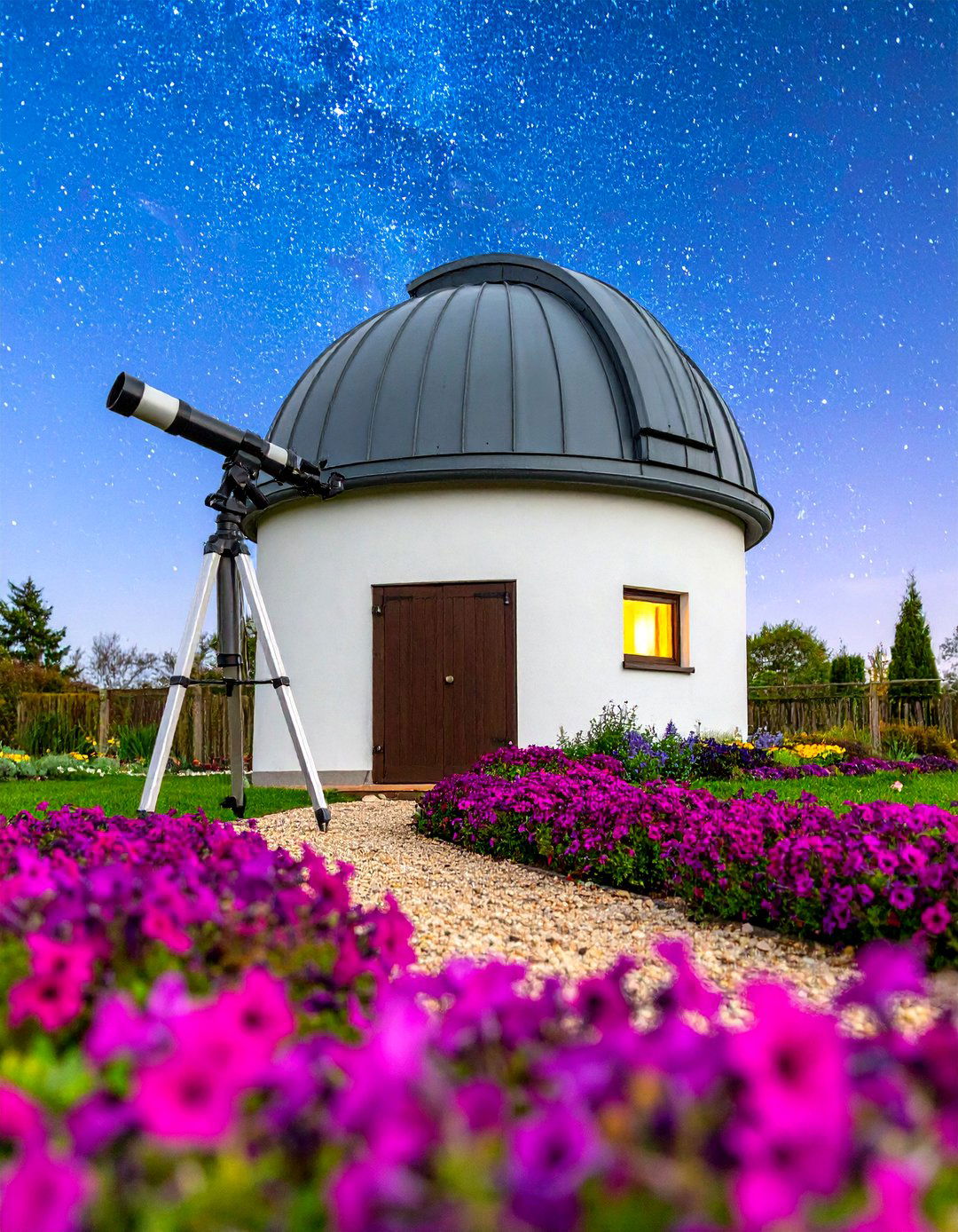The Night Sky Observatory Garden - 30 fairy garden ideas landscaping