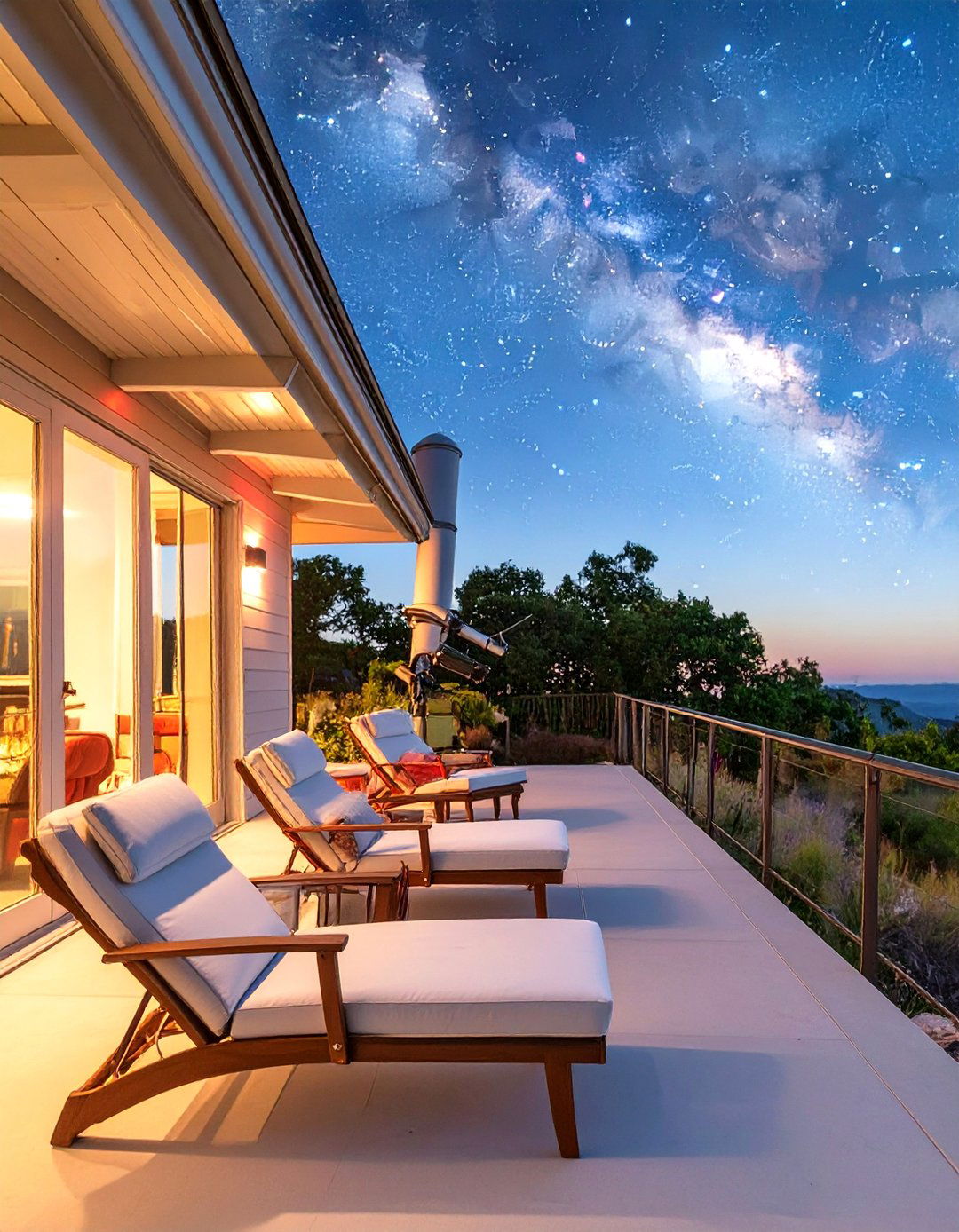The Night Sky Observatory Porch - 30 back porch decorating ideas