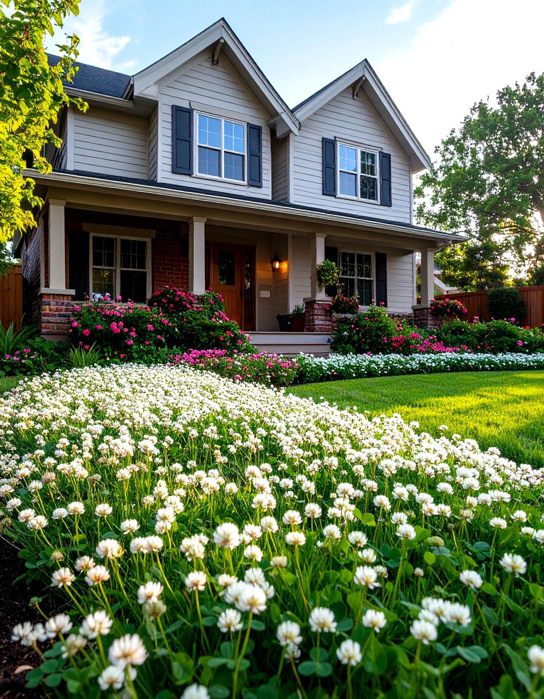 The No Mow Eco Lawn Front Landscape - 30 front landscape ideas