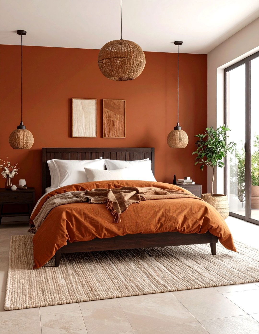 The Ochre and Burnt Sienna Bedroom - 30 earthy bedroom ideas