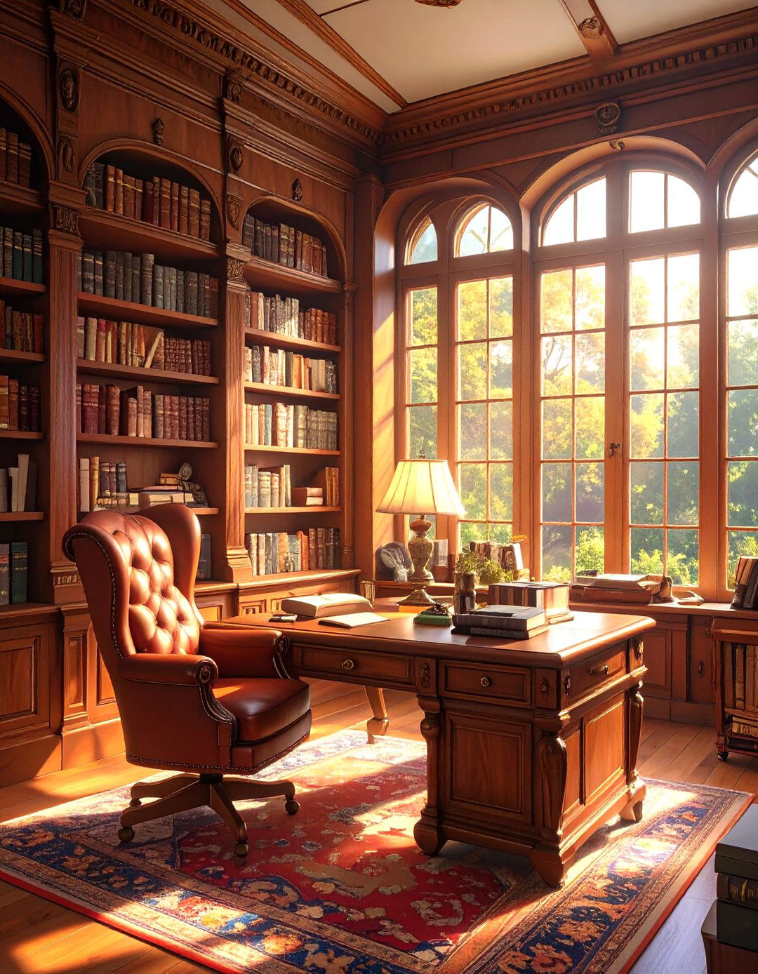 The Old World Study Man Cave - 30 ai man cave design ideas