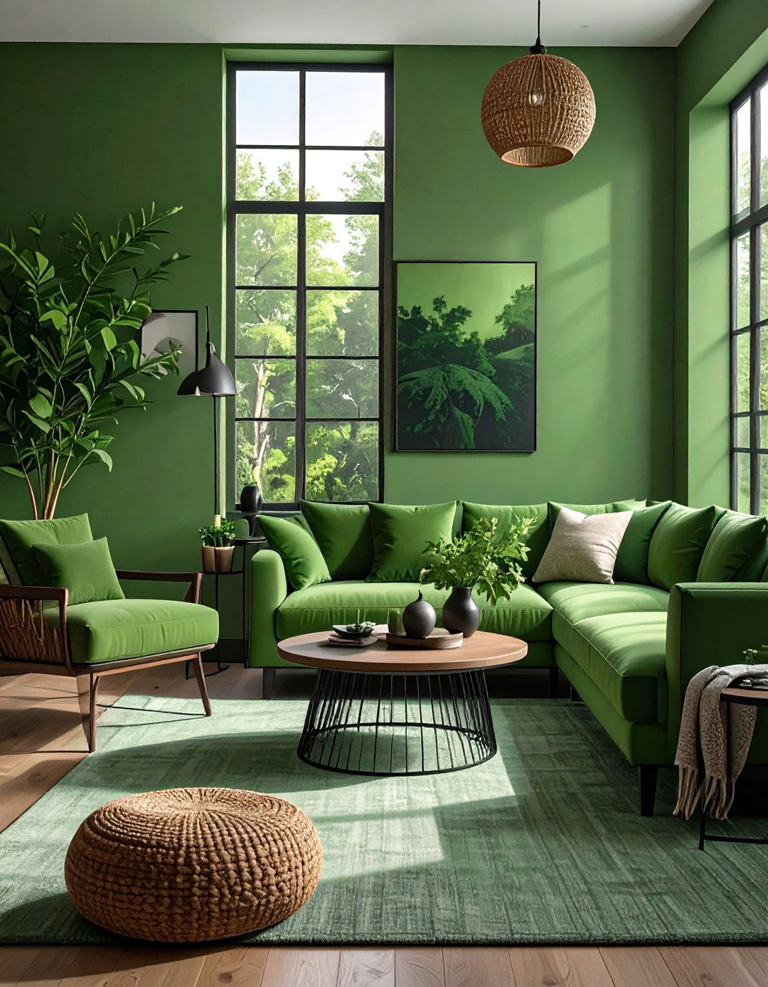 The Olive Green Sanctuary - 30 moody living room ideas