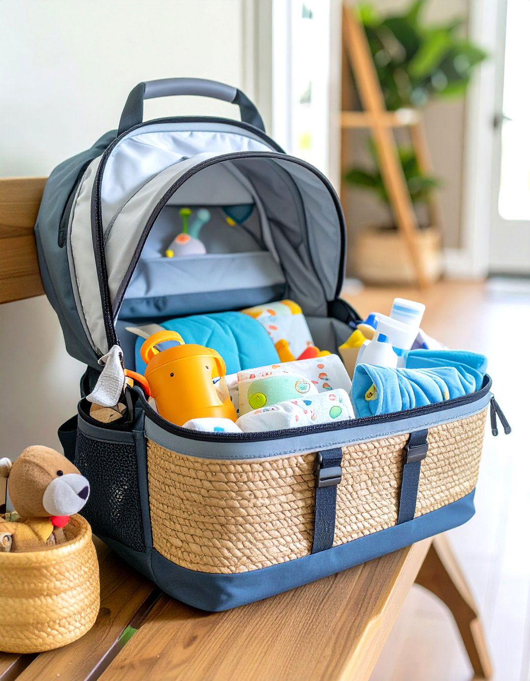 The On The Go Baby Basket - 30 baby shower gift basket ideas