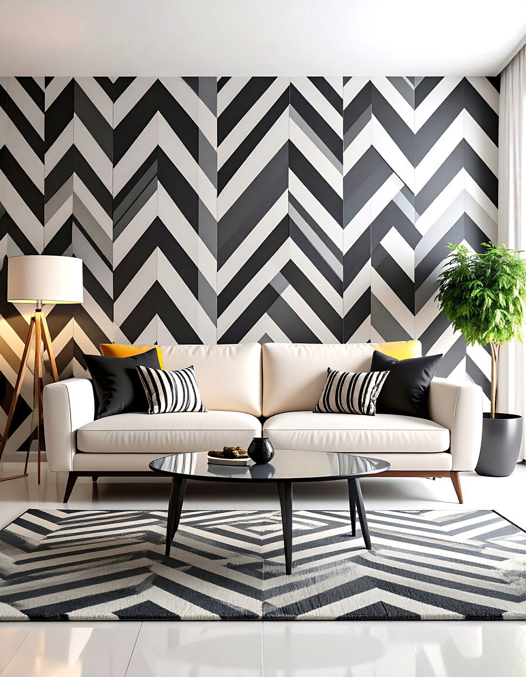 The Op Art Illusion Room - 30 1960s interior design ideas
