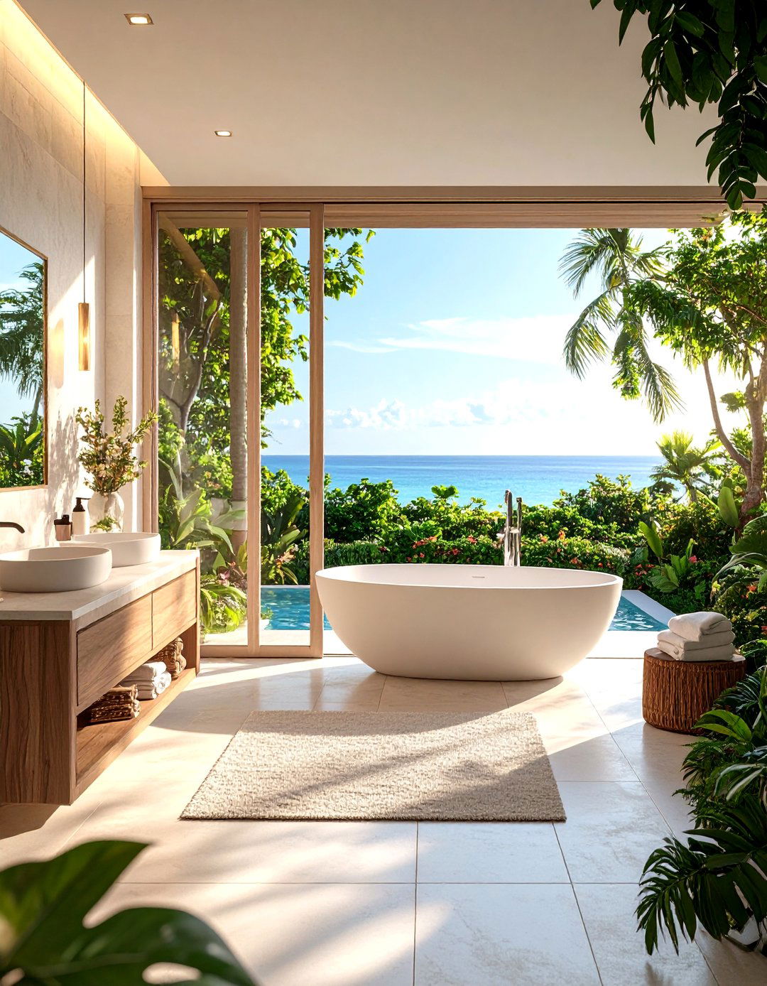 The Open Air Coastal Bathroom - 30 ai coastal bathroom ideas