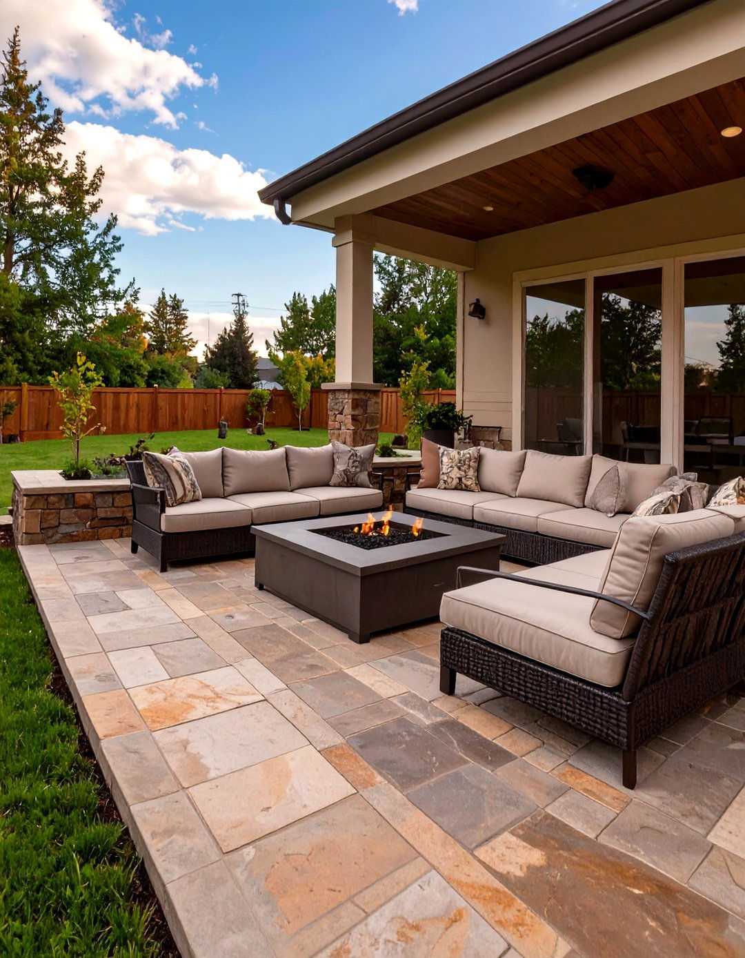 The Open Air Patio Porch - 30 mobile home front porch ideas