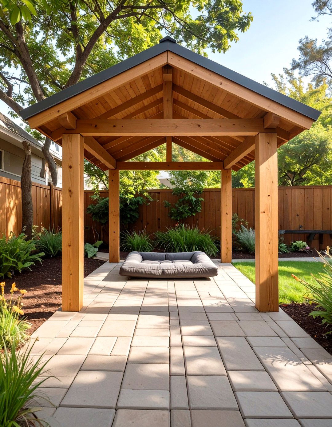 The Open Air Pavilion Kennel - 30 homemade outdoor dog kennel ideas