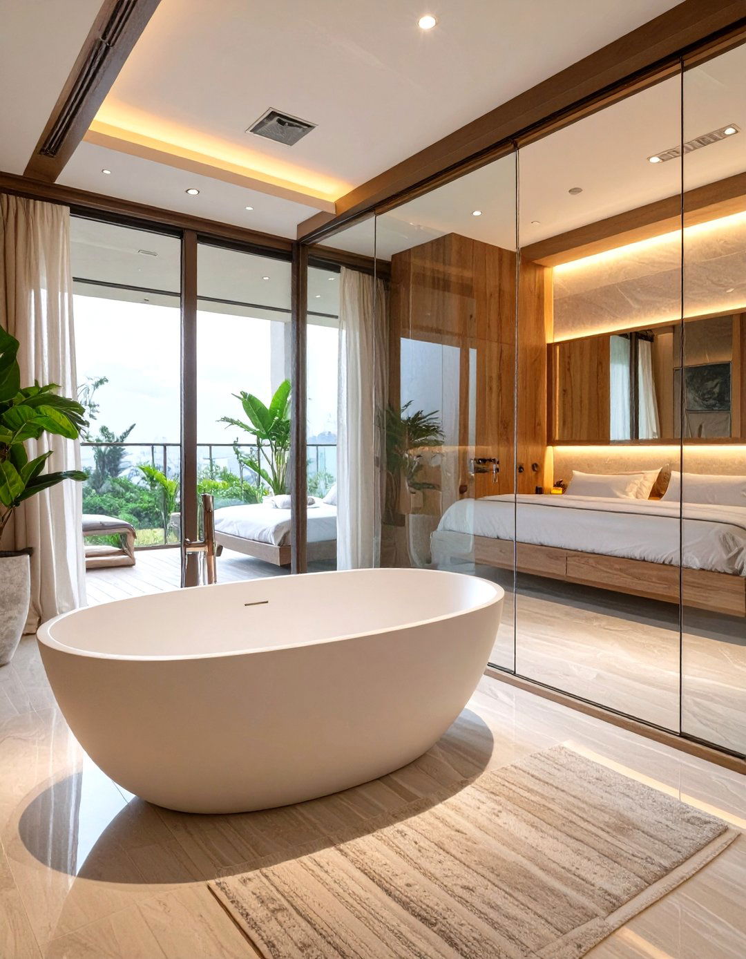 The Open Concept Bedroom Suite - 30 luxury bedroom interior design ideas