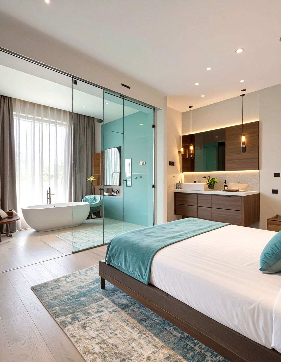 The Open Concept Bedroom Suite - 30 master bedroom layout ideas
