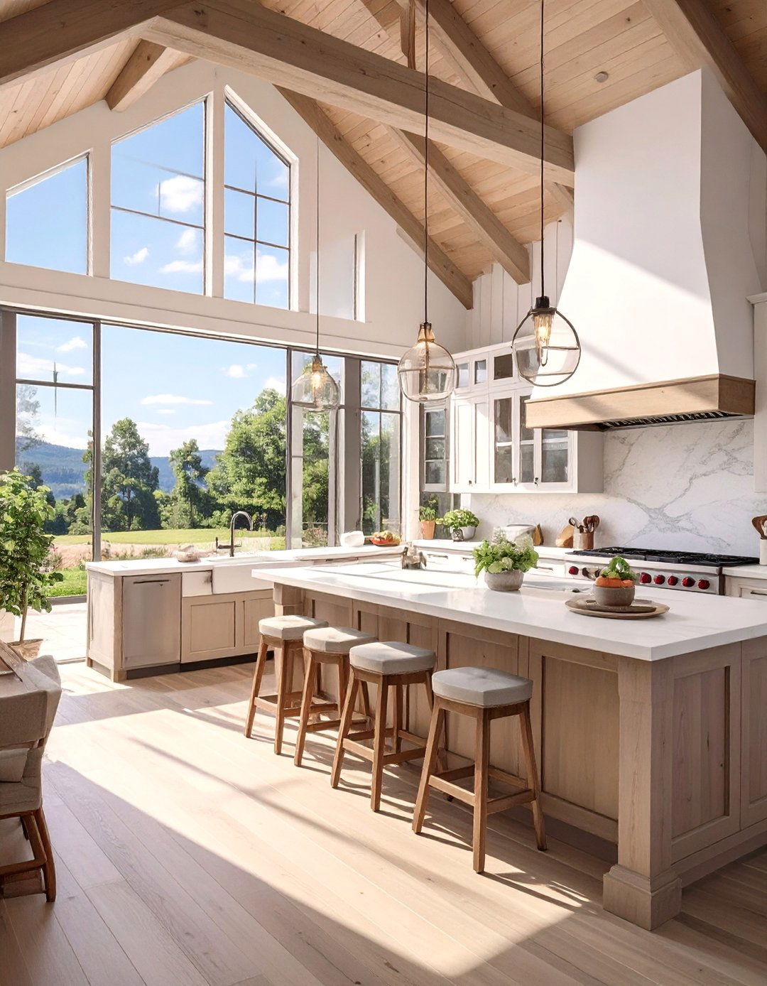The Open Concept Entertainers Kitchen - 30 barndominium kitchen ideas